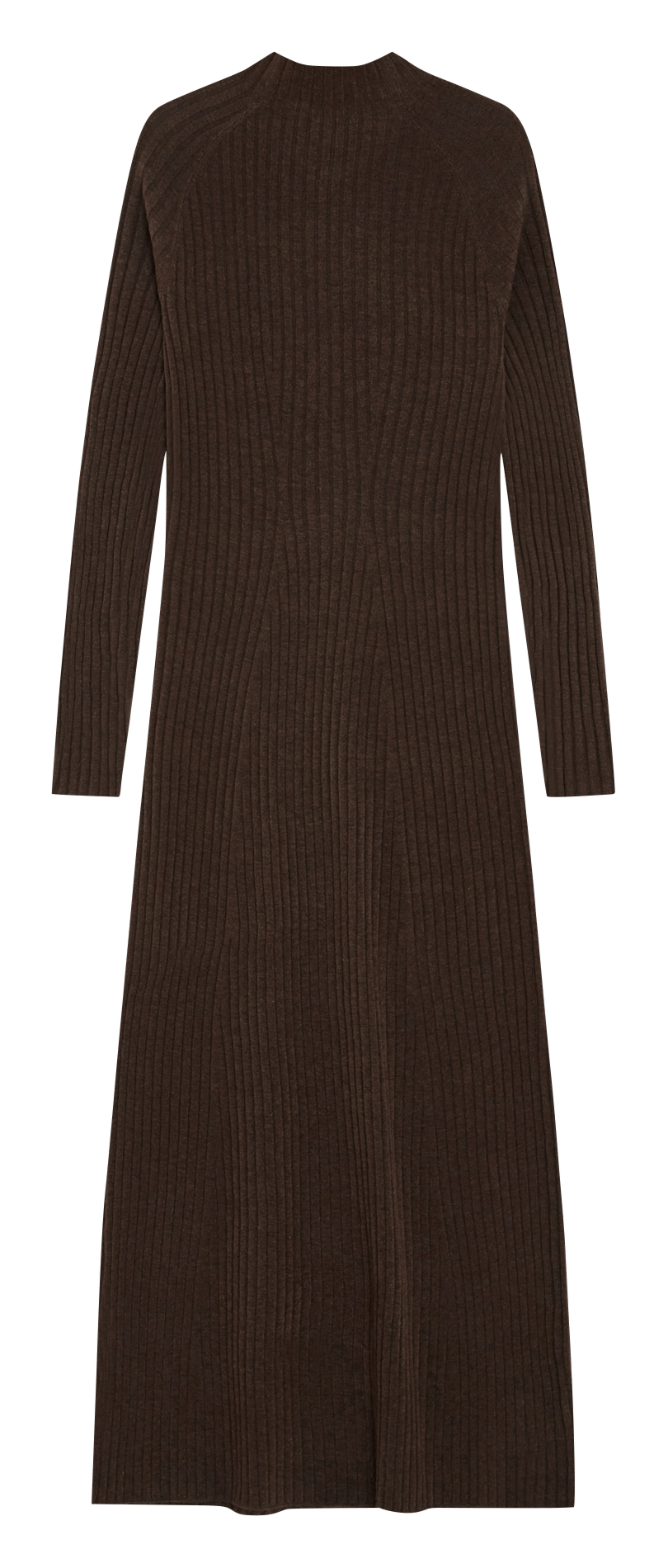 Long round-neck knit dress GRACE ET MILA Brown