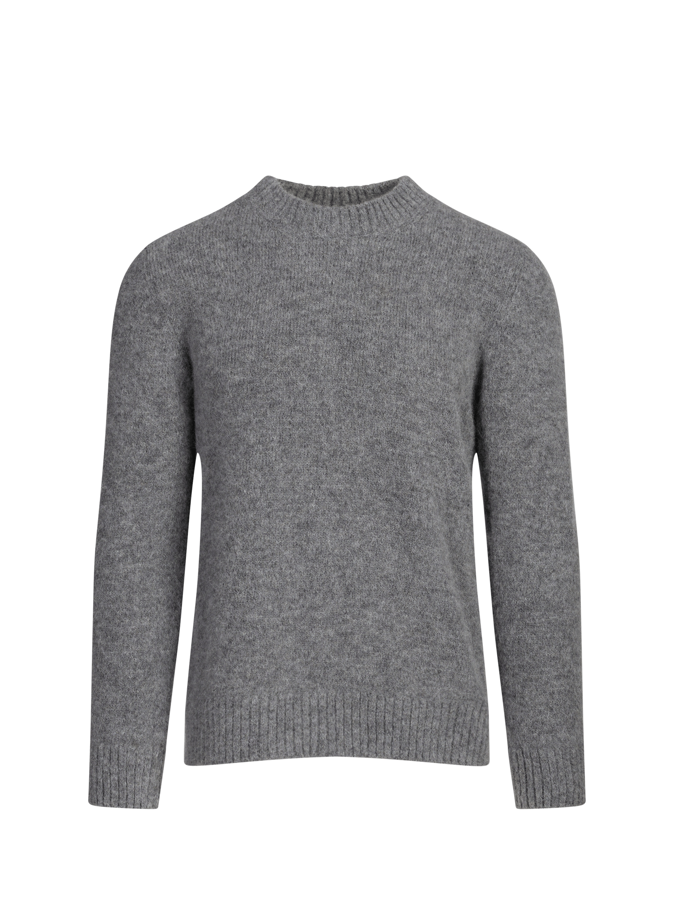 Round-neck alpaca blend sweater. SAISON 1865