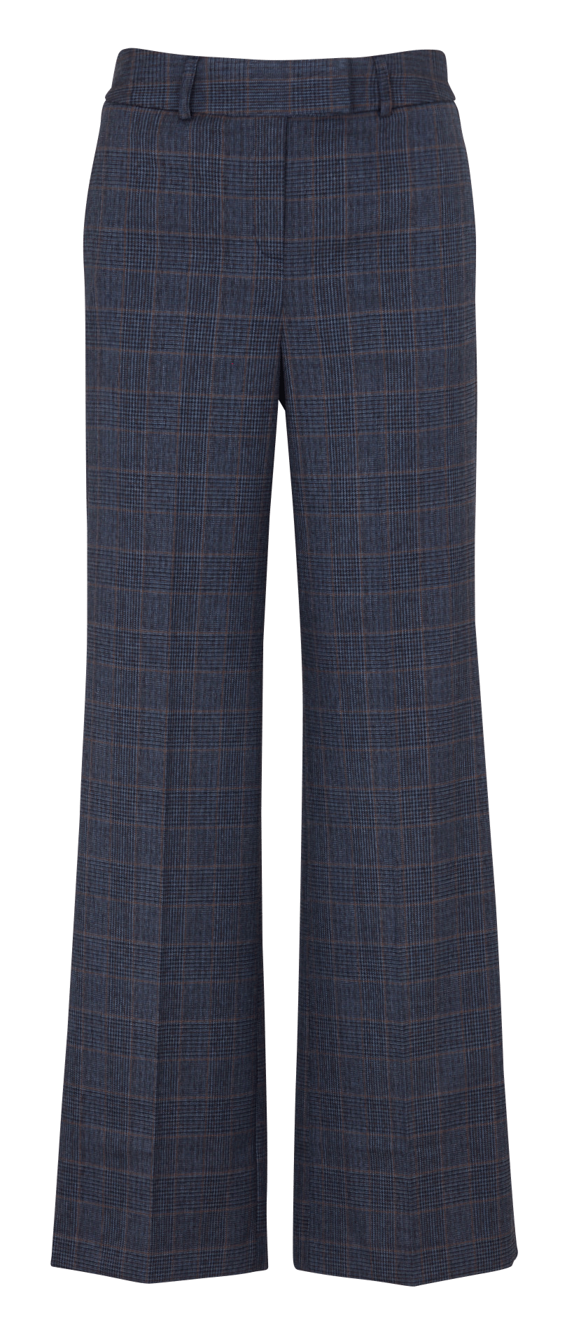 Straight checked pleated pants MAISON 123 Grey