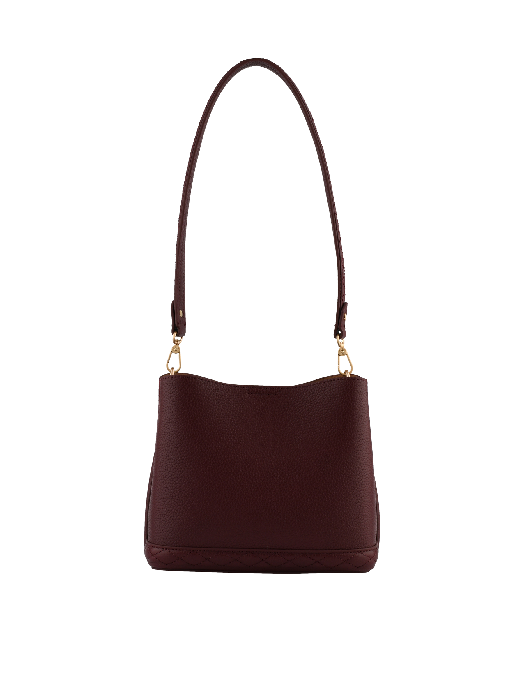 Cowhide suede leather shoulder bag POURCHET Red