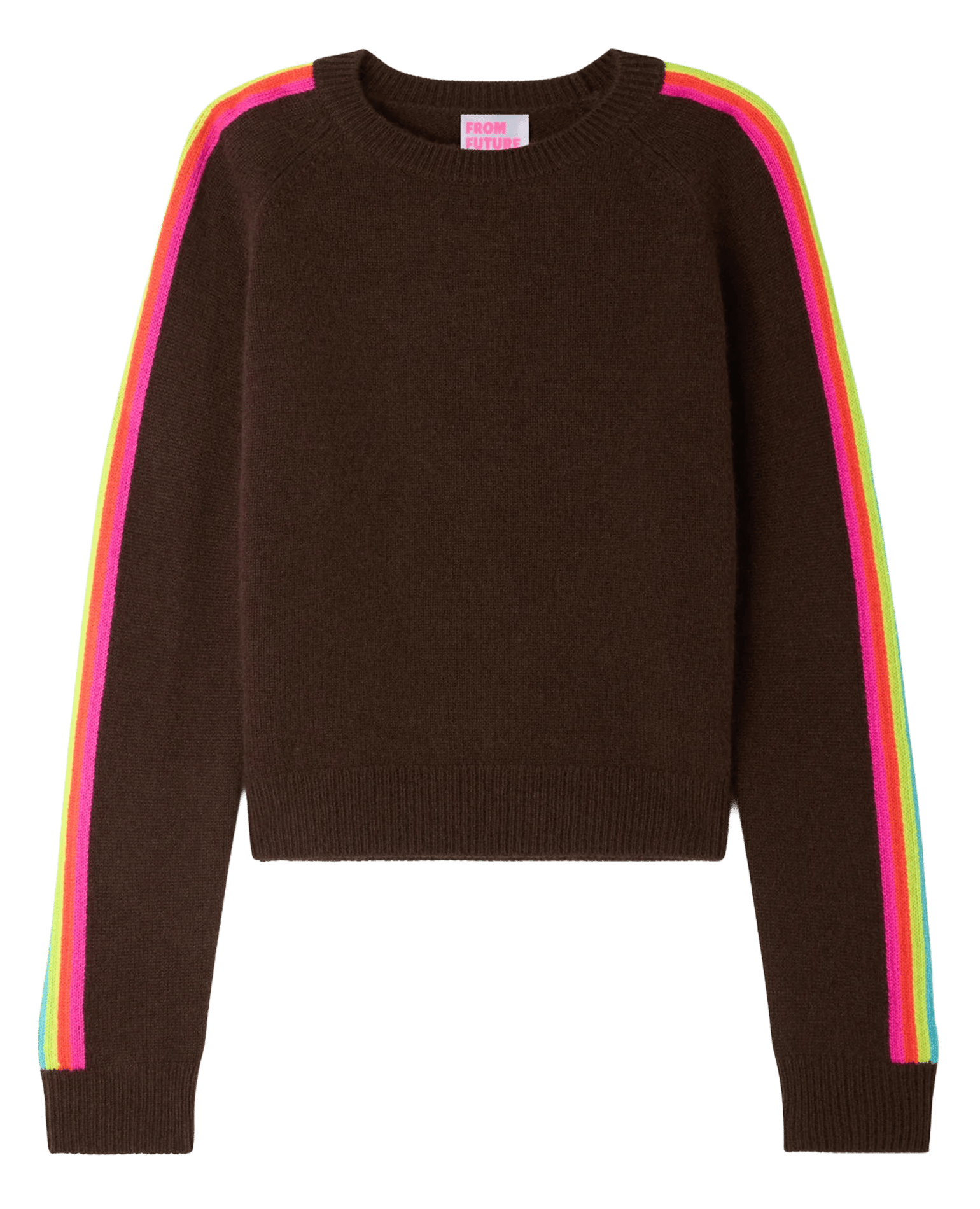 Pull droit en cachemire  Chocolat