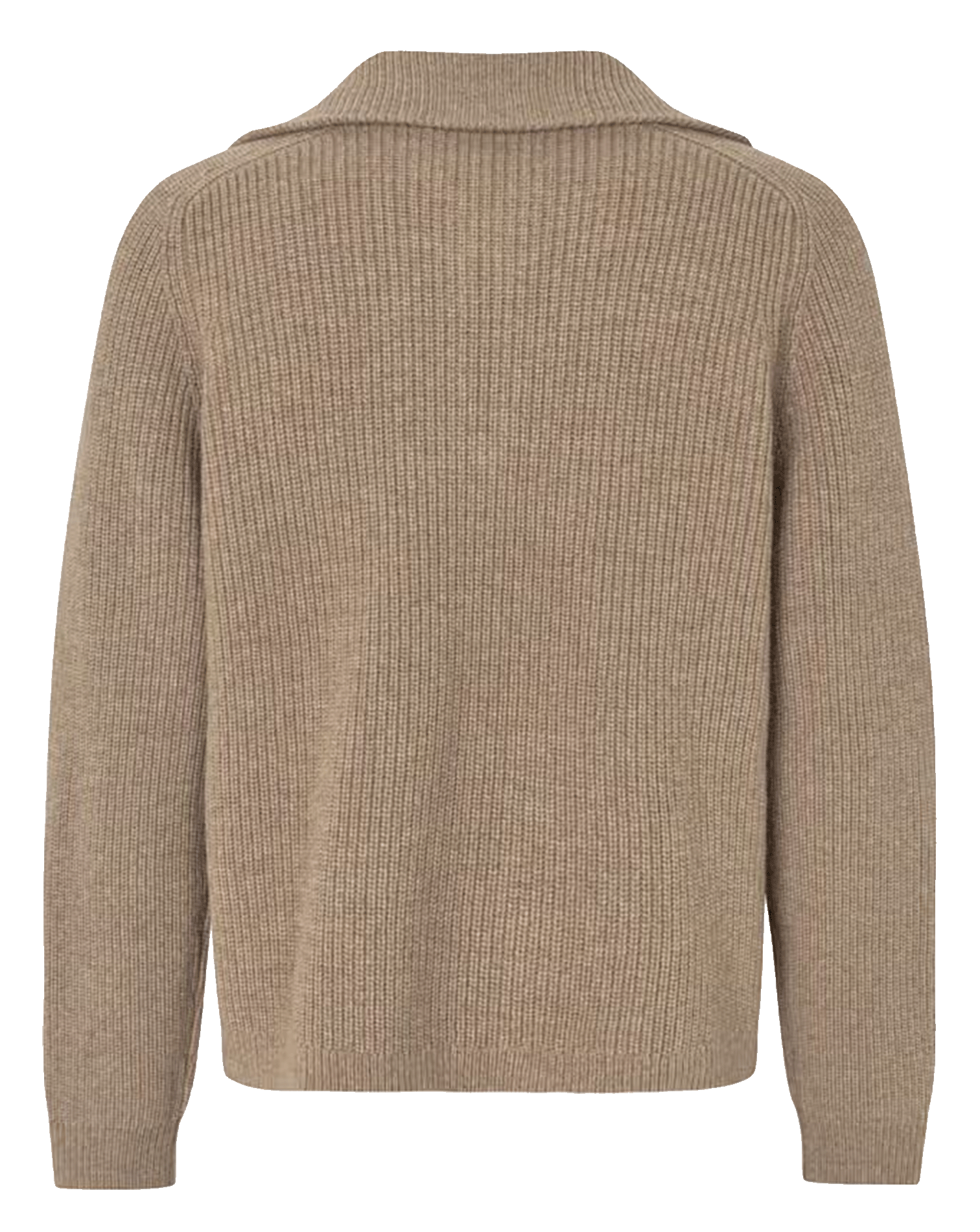 Gerader Pullover mit Reißverschlusskragen aus Wollmischung SAMSOE SAMSOE Grun