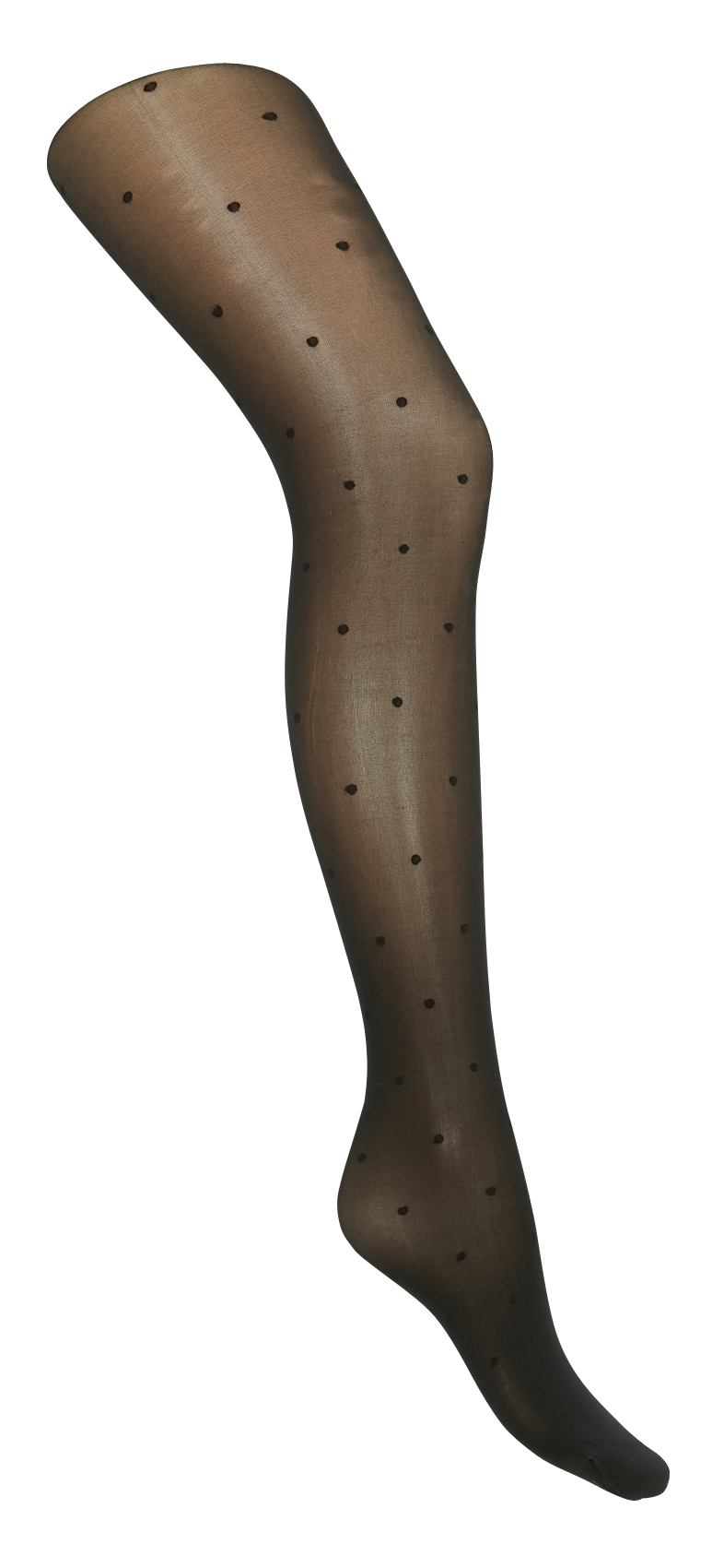 Semi-opaque 30D dotted pantyhose BLEUFORET Black