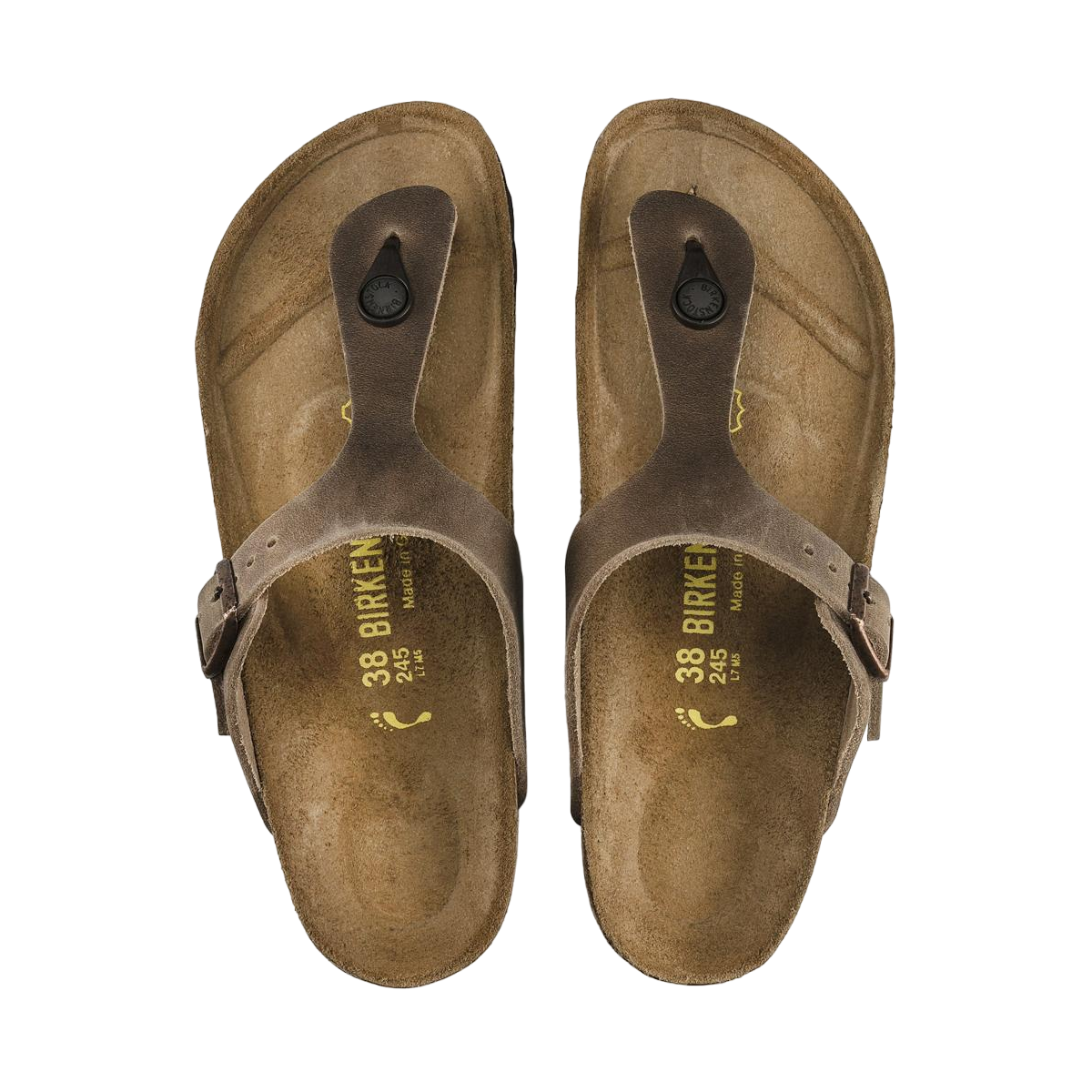 Faux leather sandals BIRKENSTOCK Brown