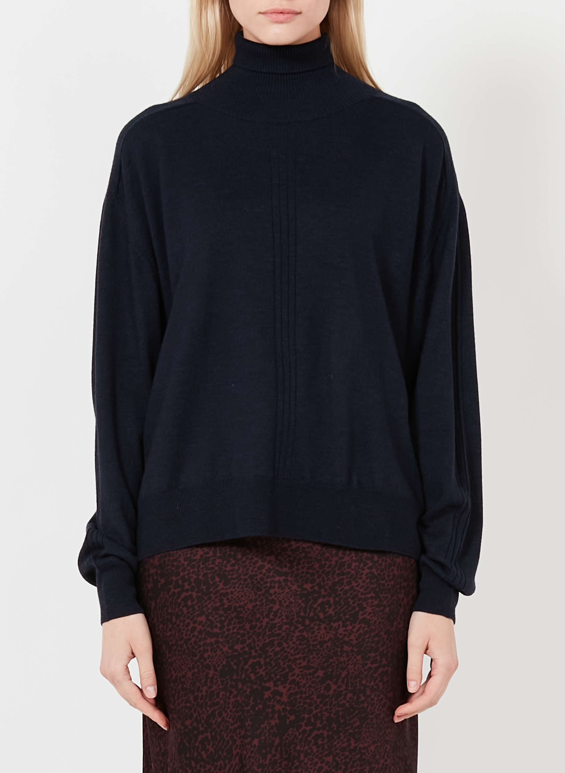Wool turtleneck SOEUR Blue