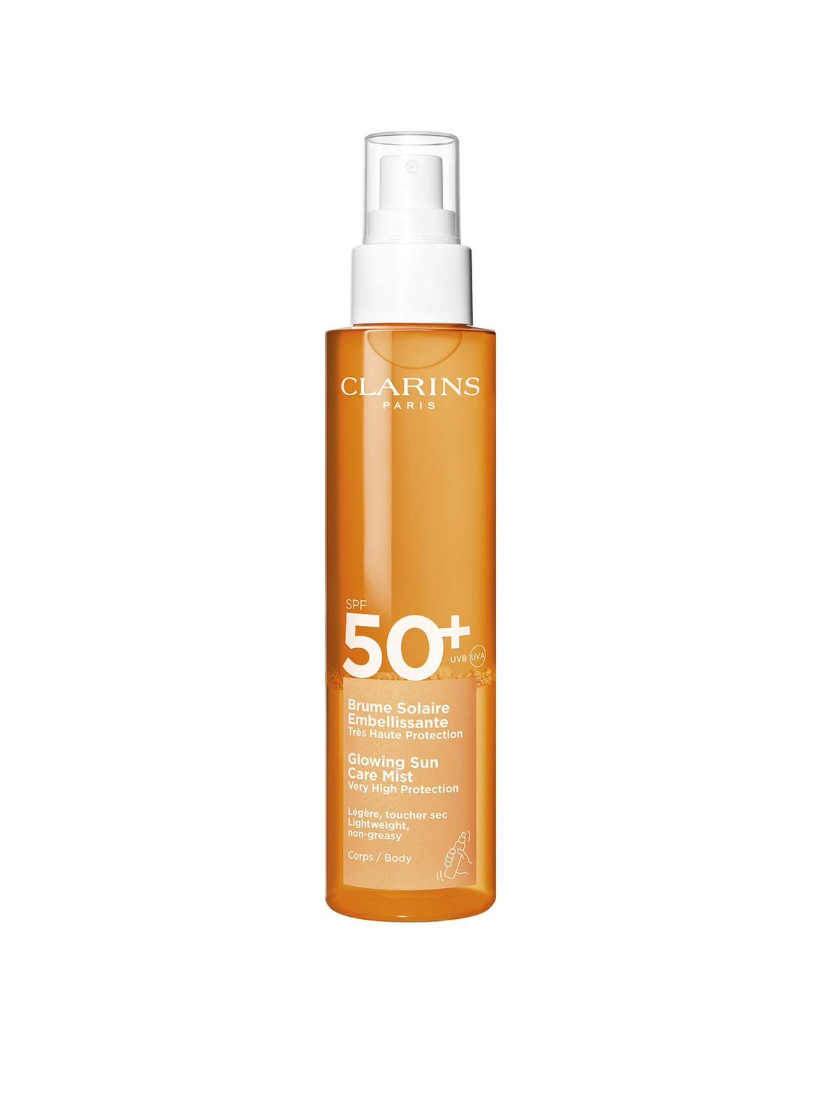 Embellishing Sun Mist
Very High Protection Body SPF50+ CLARINS No color