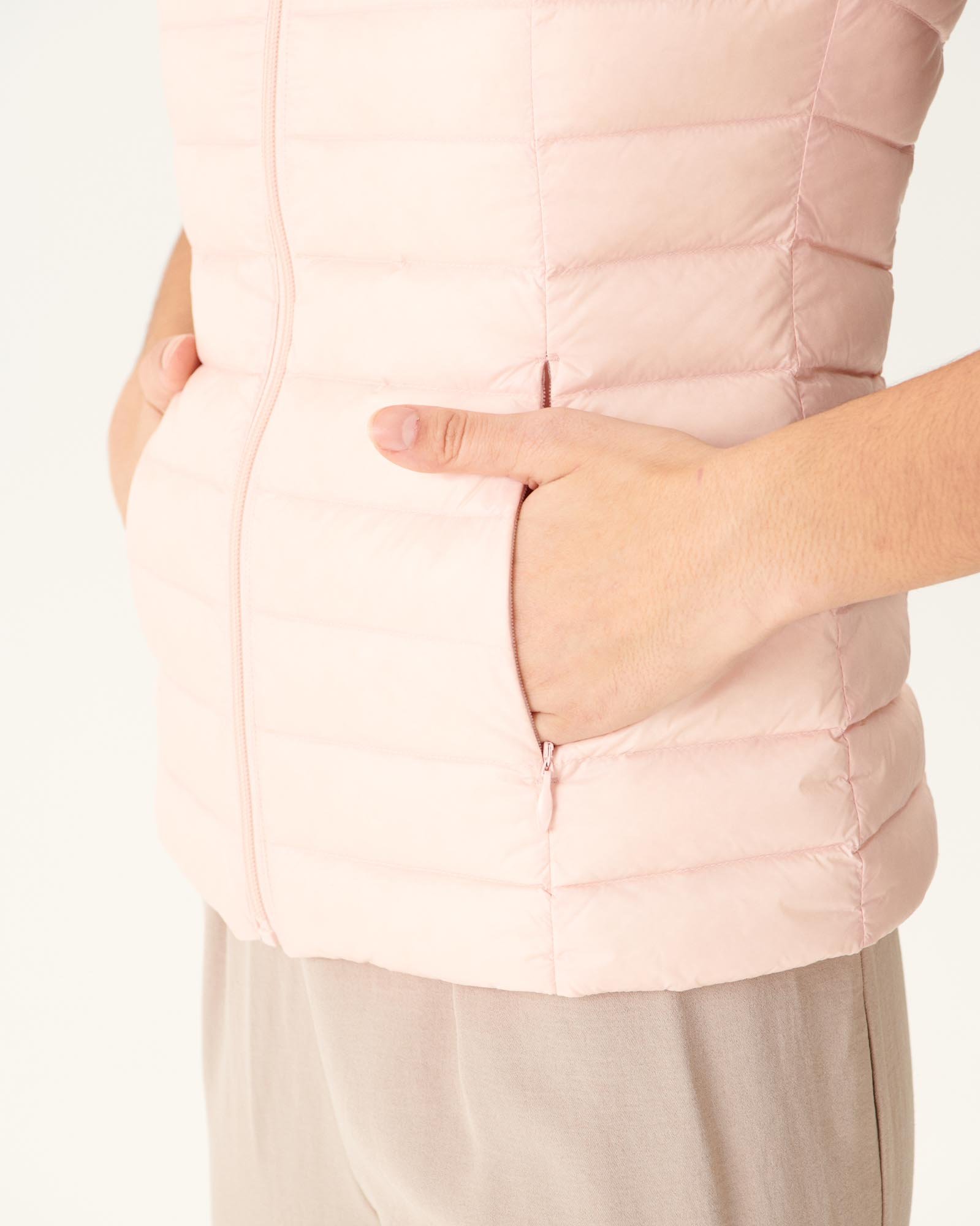 Sleeveless lightweight down vest seda JOTT Pink
