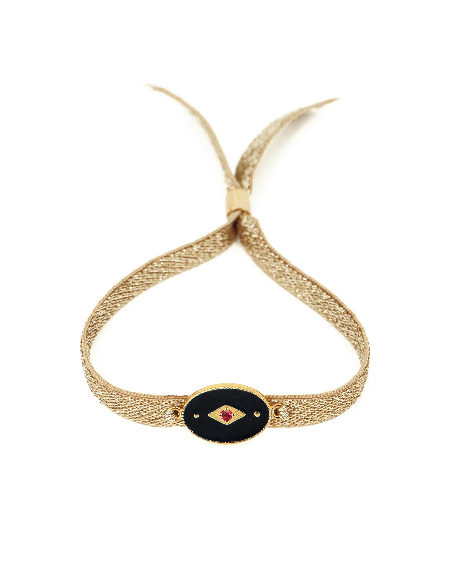 Ribbon bracelet NILAI Black