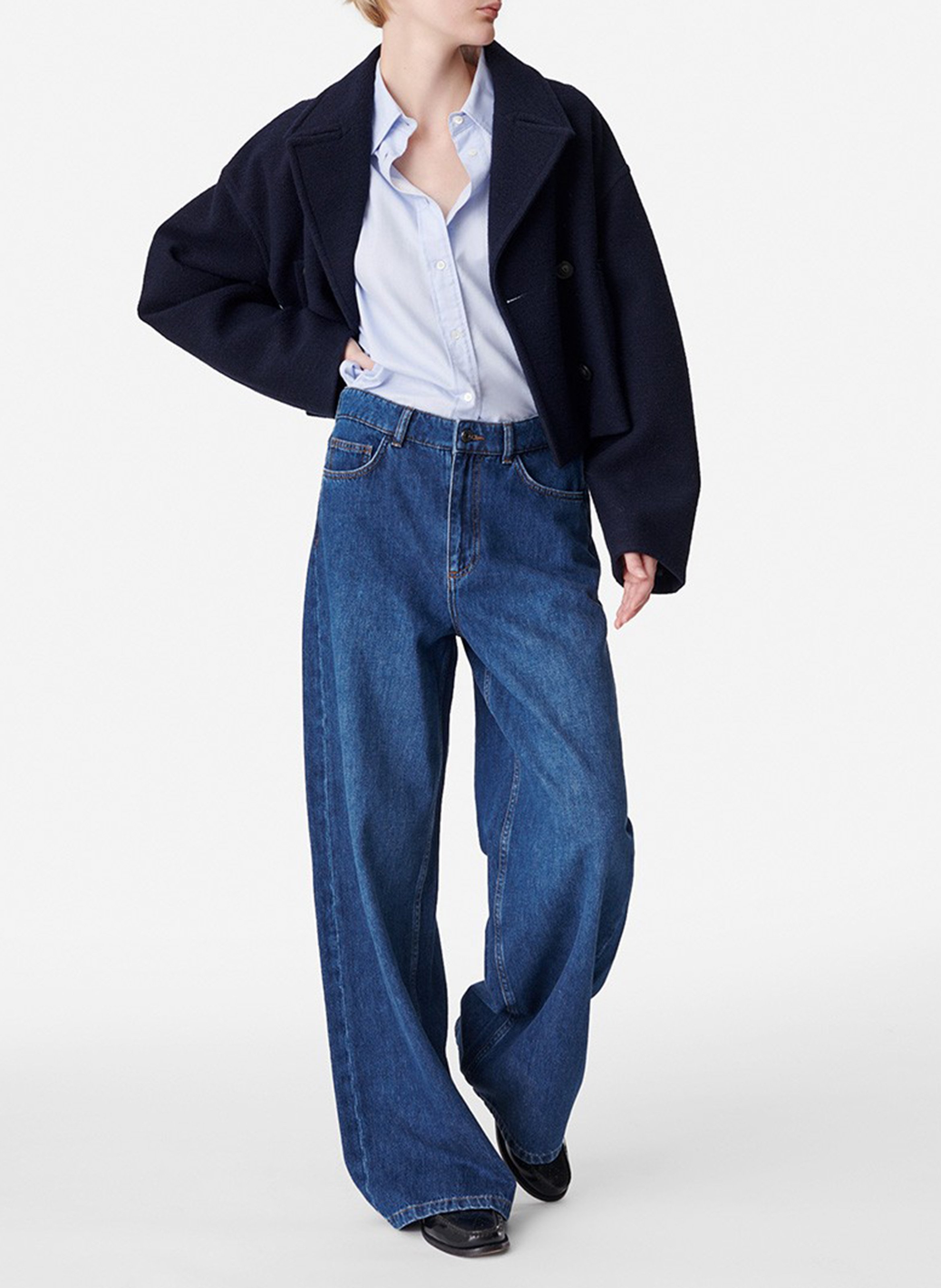 Korte jas | wolblend VANESSA BRUNO Blauw