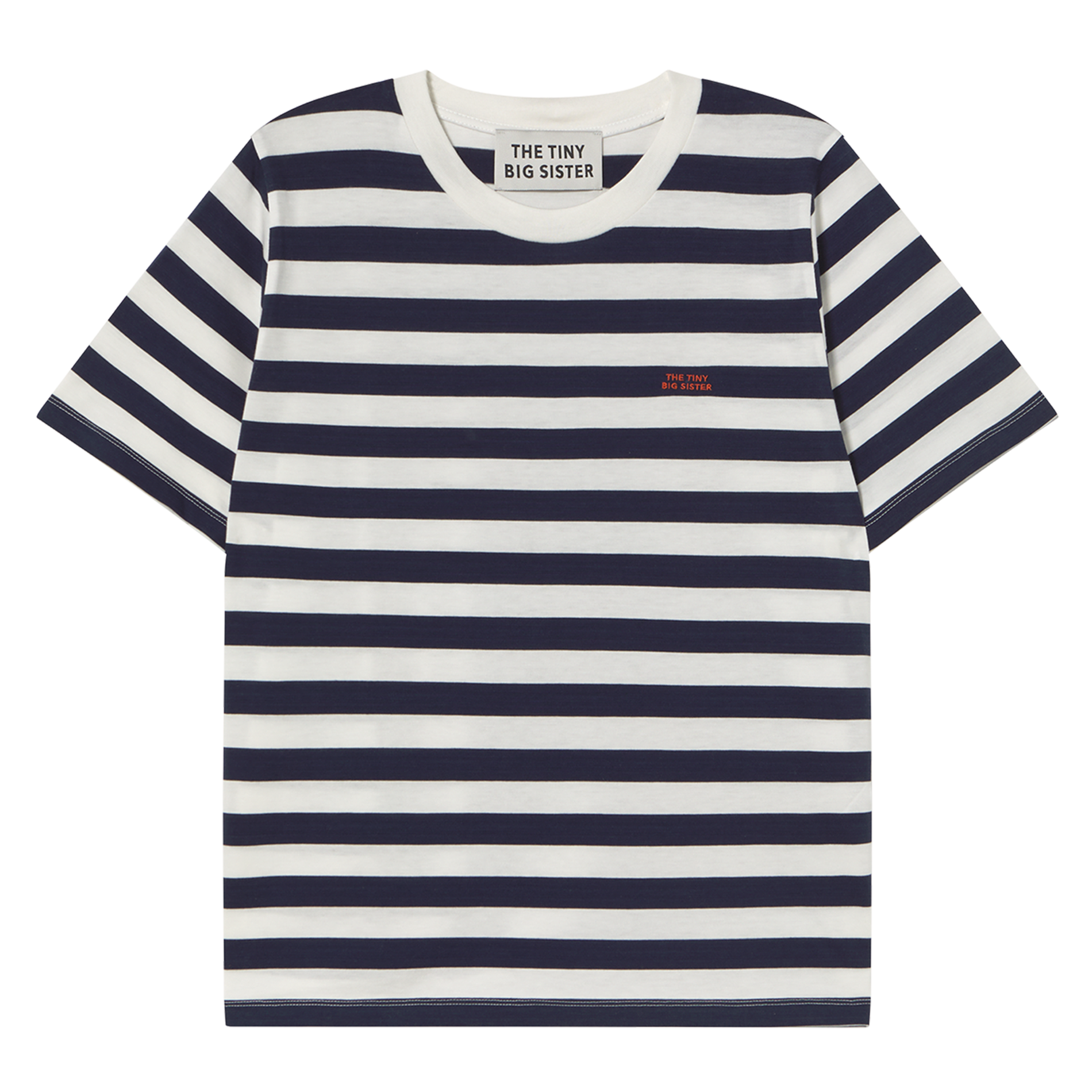 Tee-shirt oversize en coton rayé THE TINY BIG SISTER Bleu