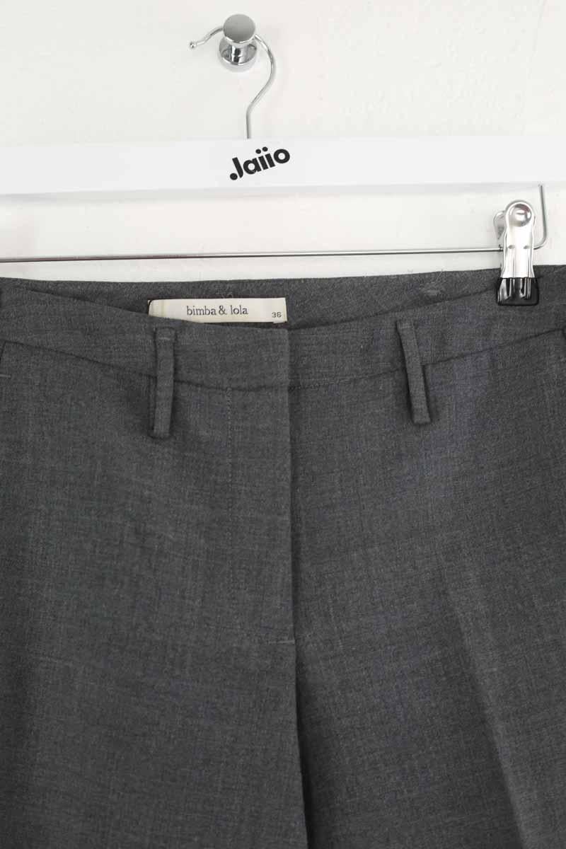 Alpha slim wool trousers BIMBA Y LOLA - Seconde main Grey