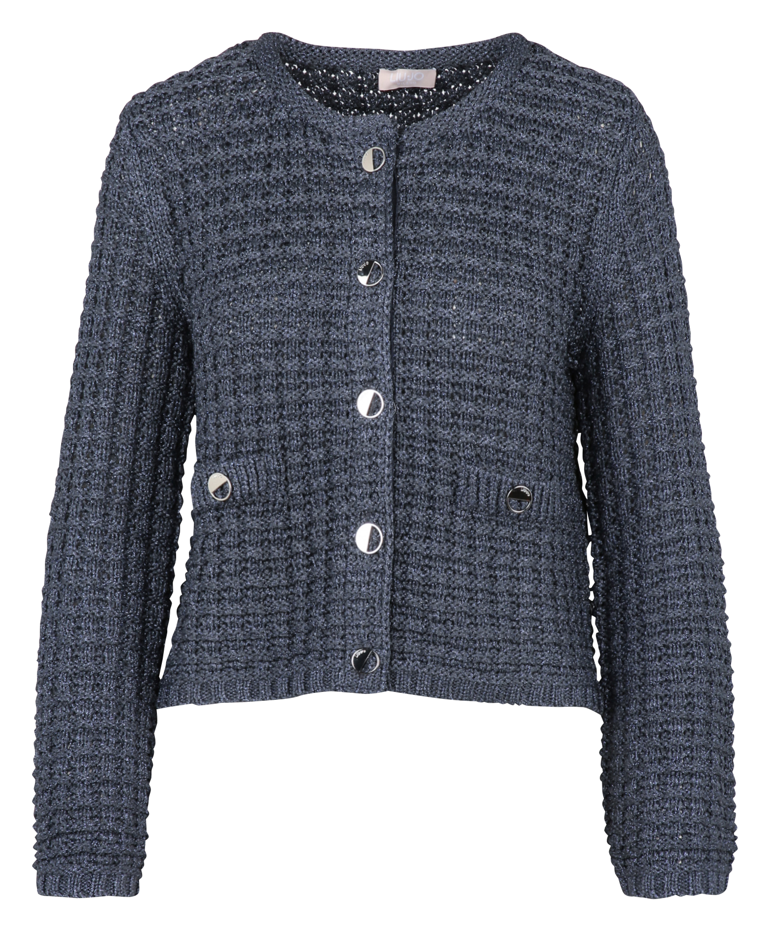 ジャケット LIU JO Women Jackets WA5231MS92P 04578 Blue Round-Neck cardigan Blu navy lux Liu jo - Women WA5231MS92P