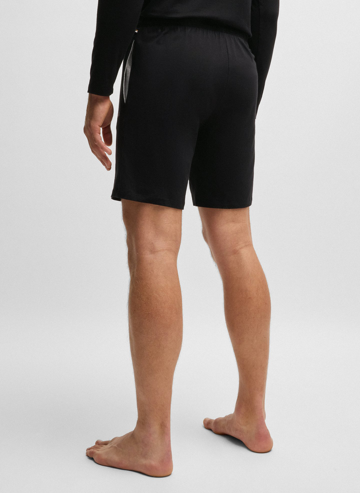 Cotton-blend pajama shorts BOSS Black