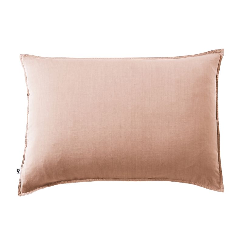 Cotton percale pillow case L'EFFET PAPILLON