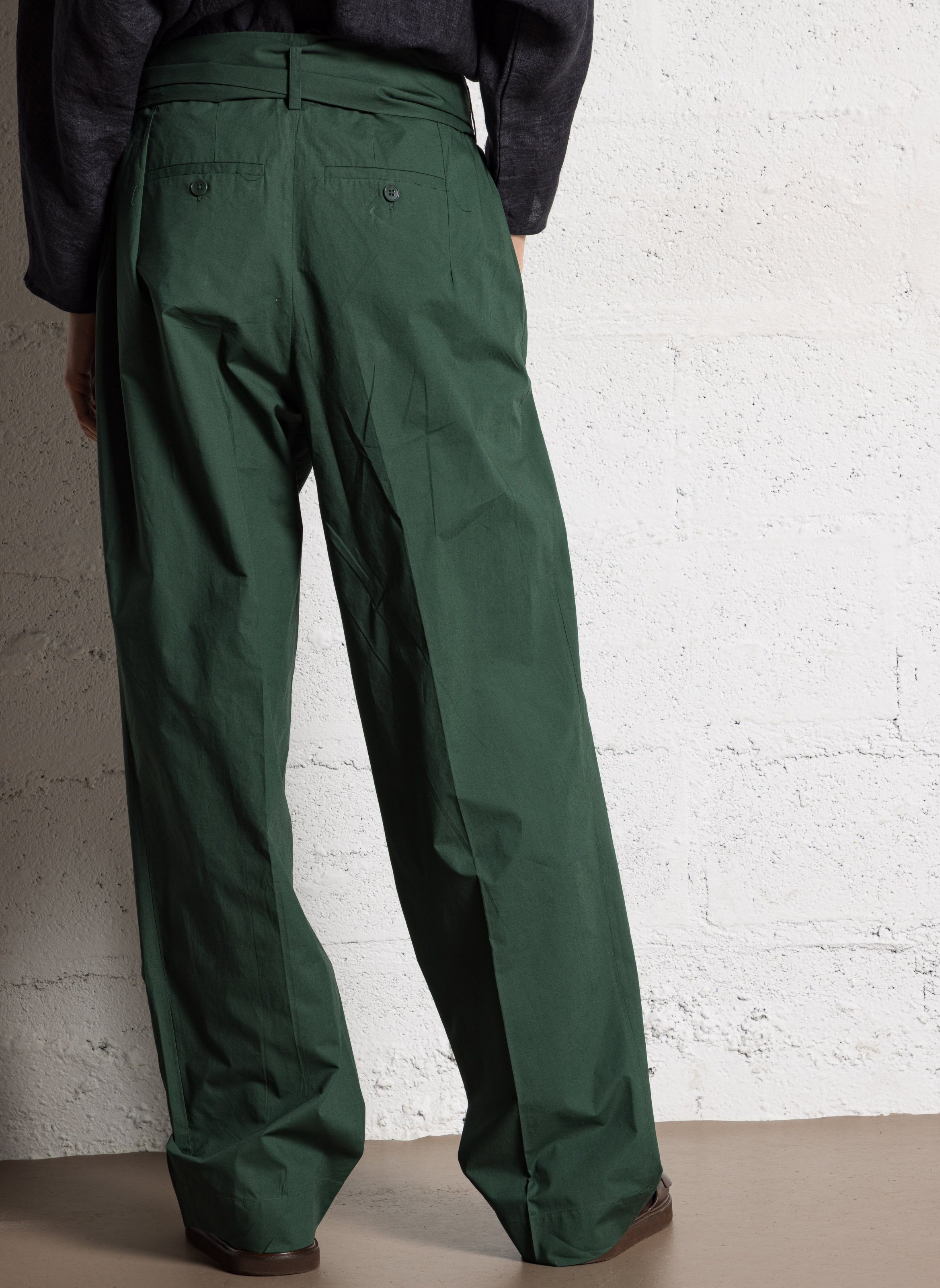 Wide cotton trousers  LAURENCE BRAS Green