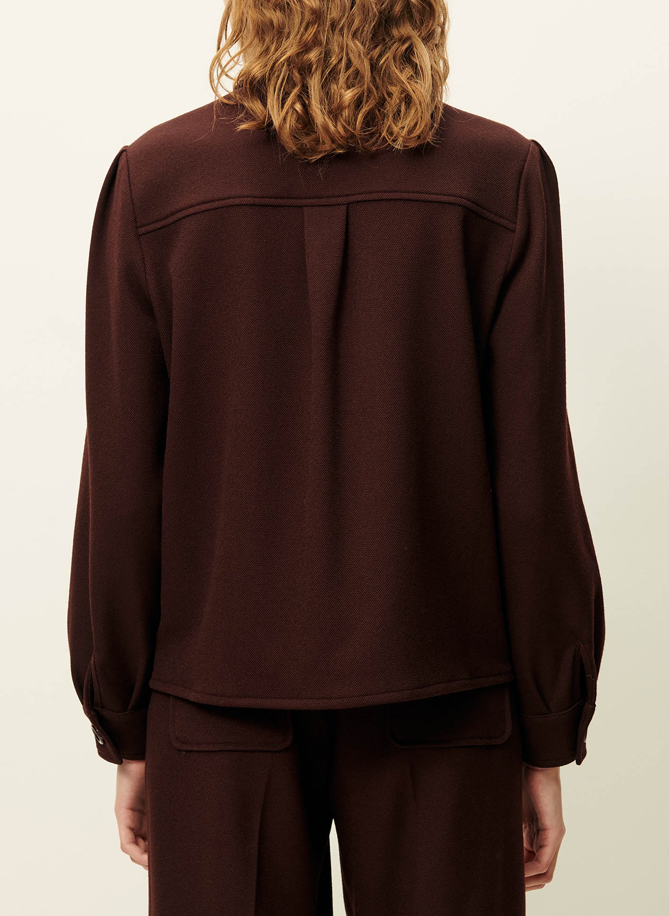 Straight shirt SESSUN Brown