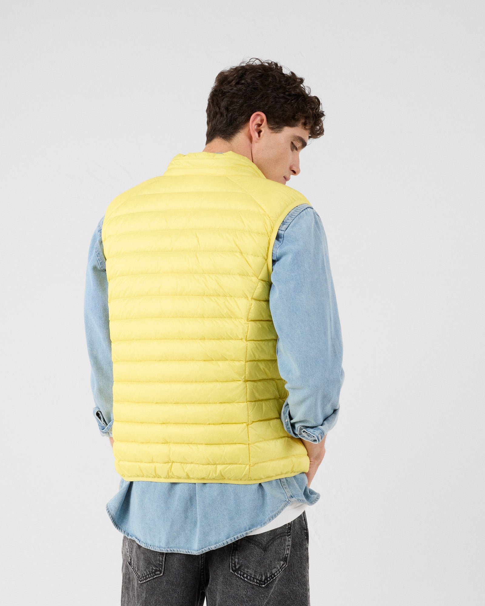 Sleeveless puffer jacket Tom JOTT Yellow