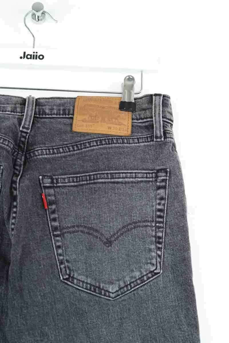 Cotton straight jeans LEVI'S - Seconde main Grey