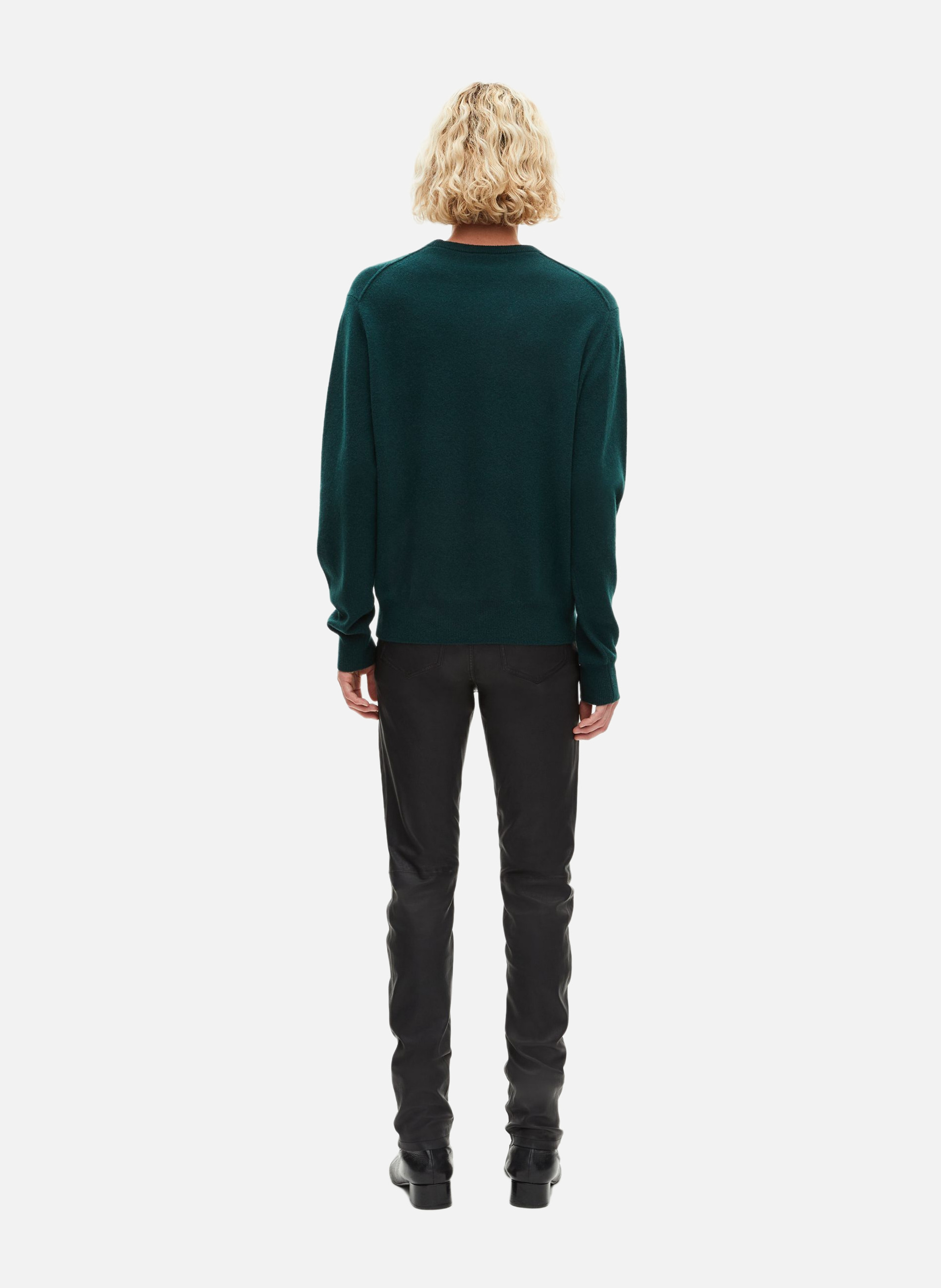 Belted cashmere sweater THE KOOPLES Green