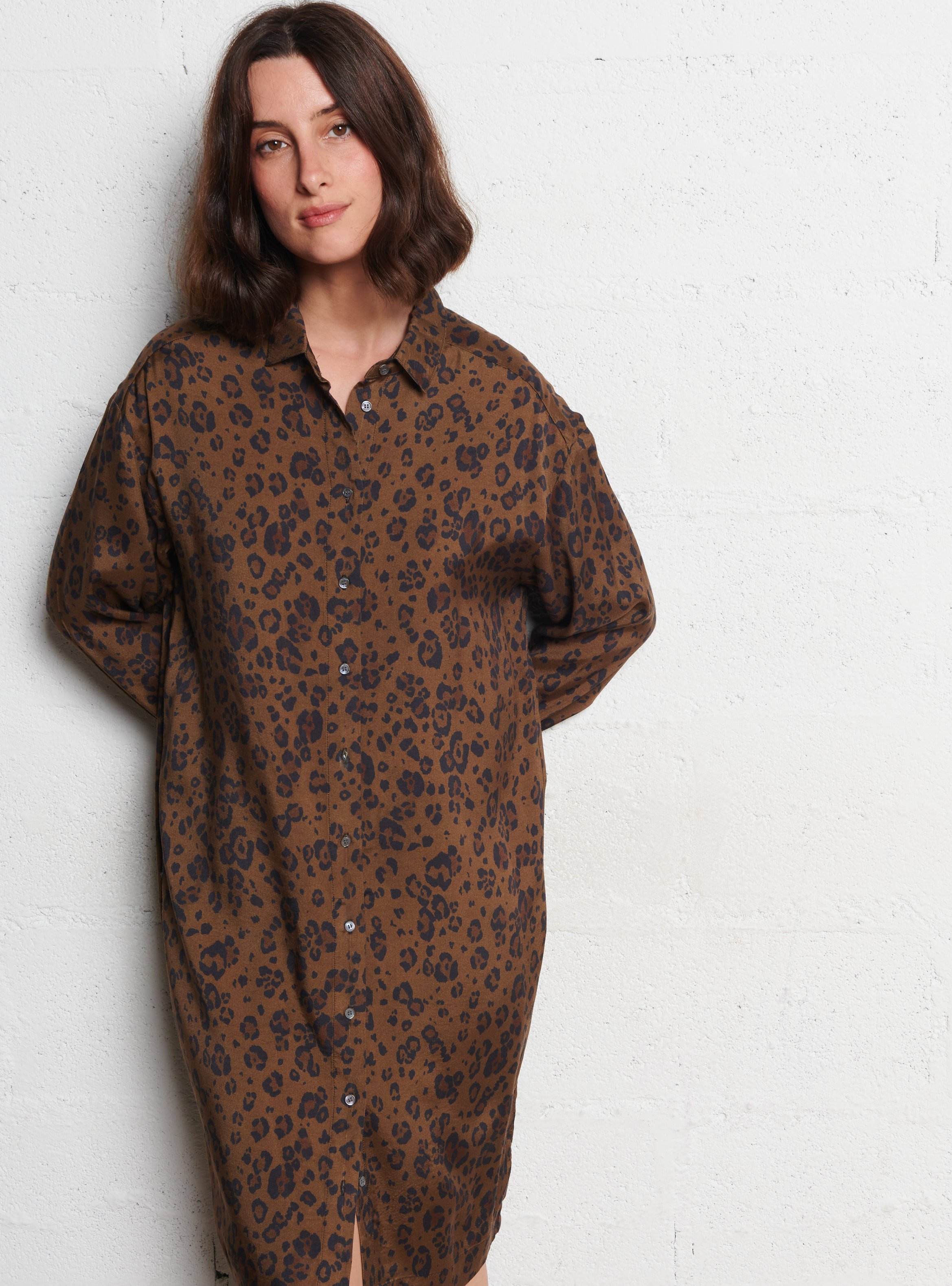 Robe chemise ample fluide HARTFORD Multicolore