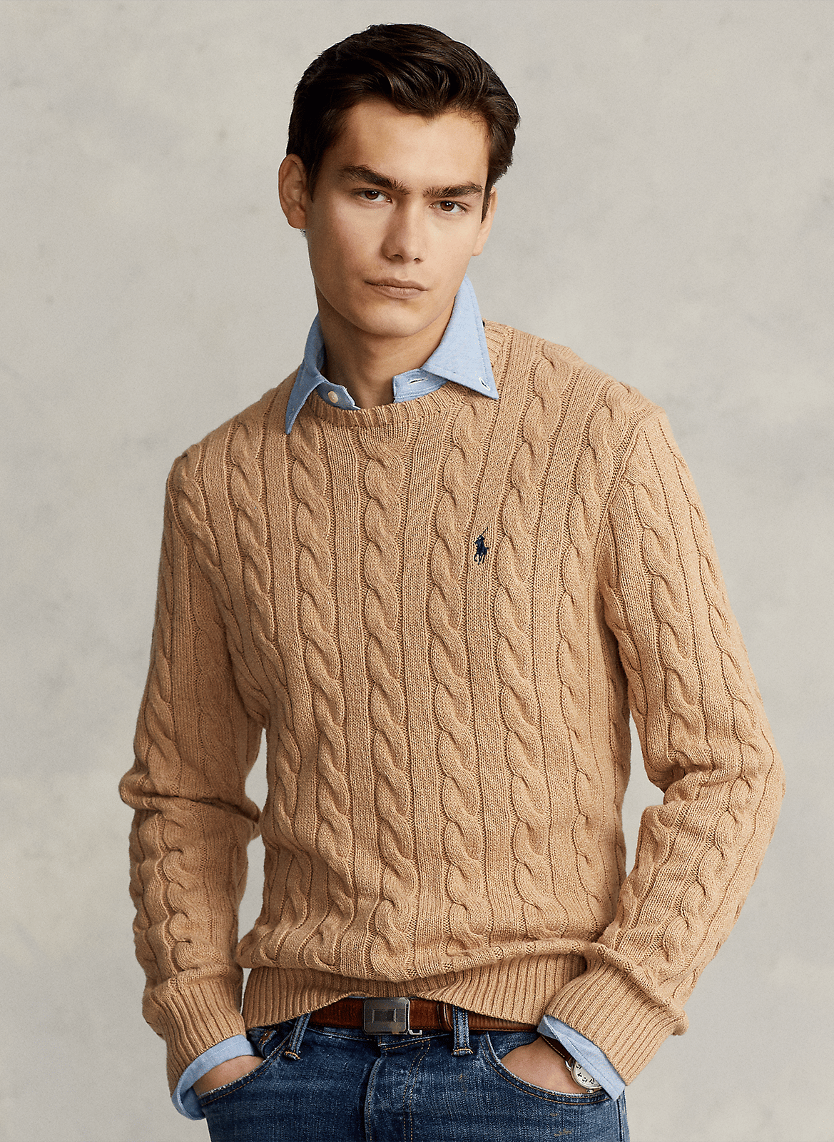 Rundhalspullover aus Baumwolle, Regular Fit POLO RALPH LAUREN