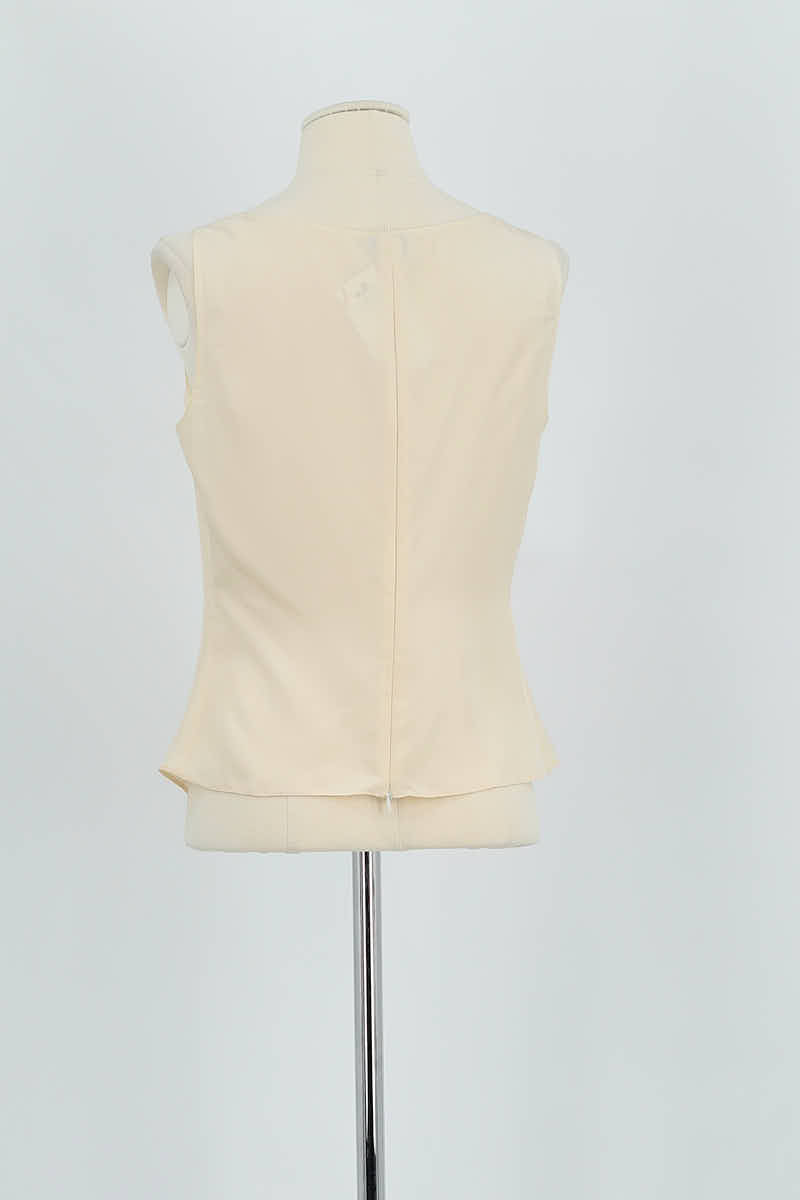 Azawood sleeveless top ARMANI - SECONDE MAIN Beige