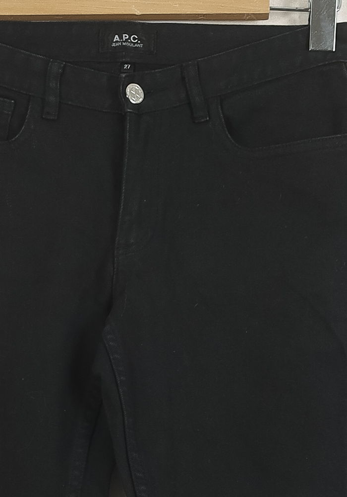 Cropped slim jeans with studs A.P.C - Seconde main Black