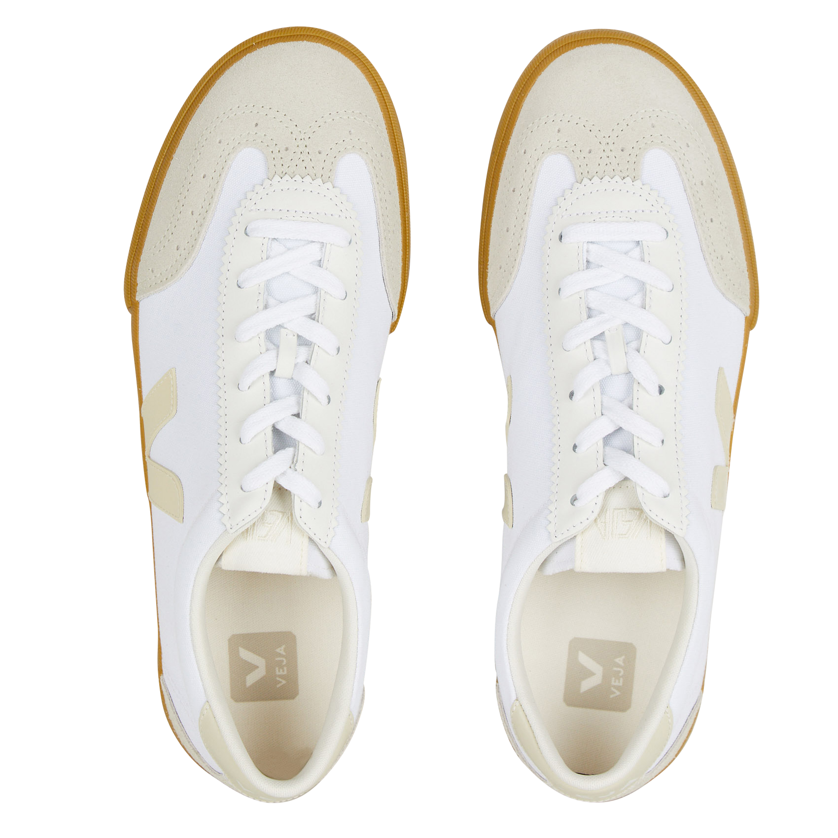 Sneakers aus Bio-Baumwolle VEJA Beige