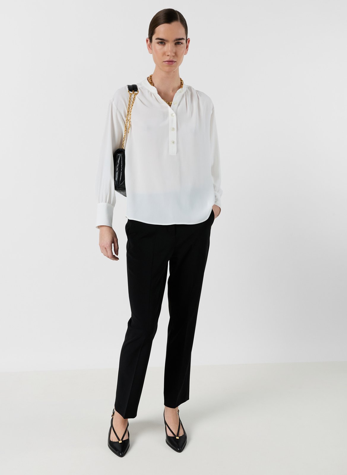 Blouse col tunisien GERARD DAREL Beige