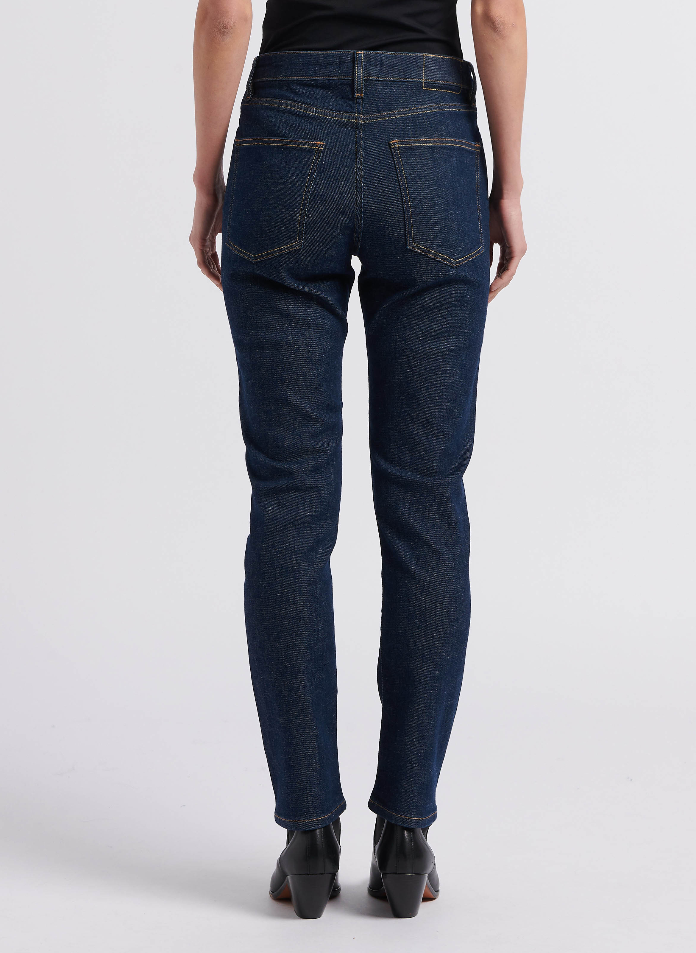 Slim-fit jeans met hoge taille ACQUAVERDE Blauw