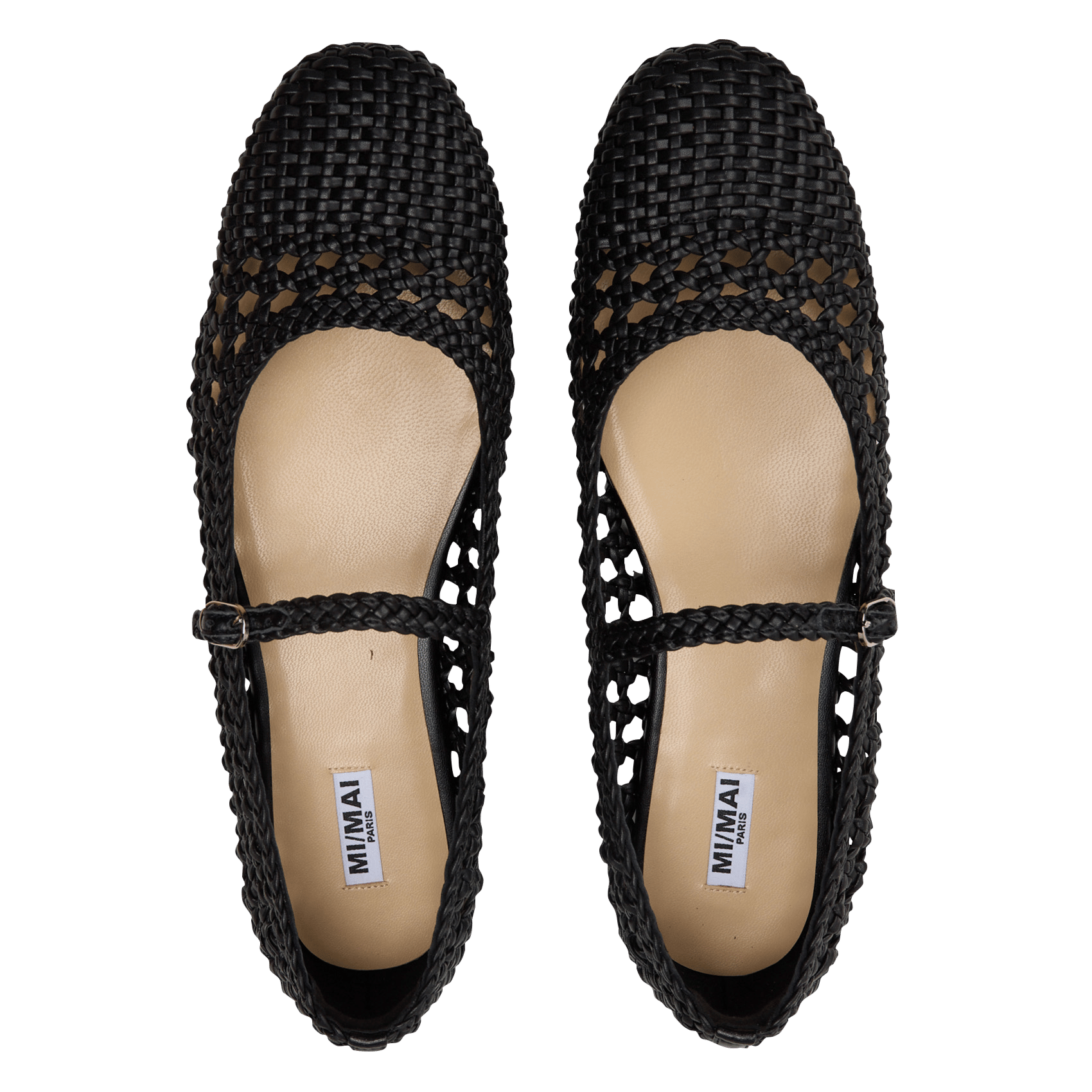 Braided ballet pumps MI/MAI Black