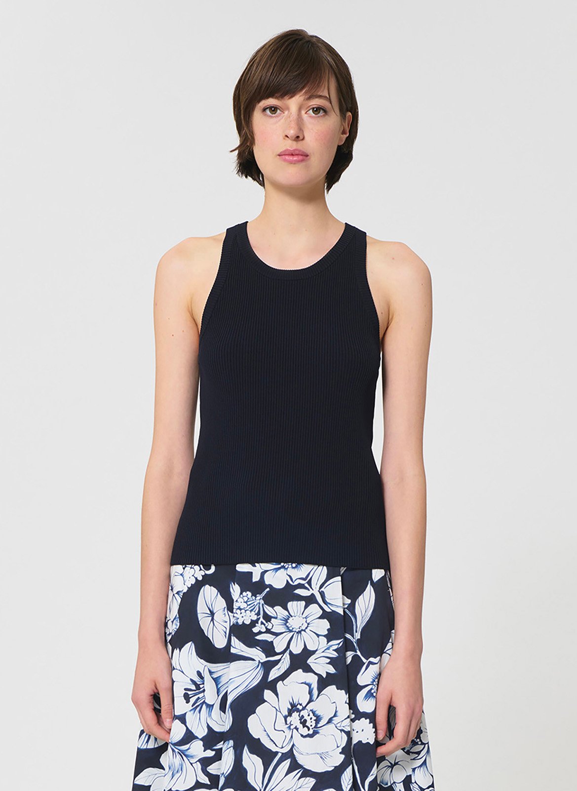 Malilen U-neck sleeveless top TARA JARMON Blue