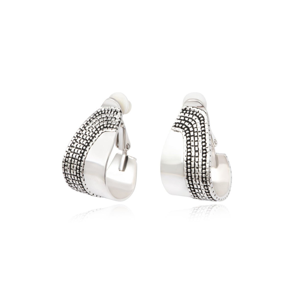 Creole clip earrings SATELLITE PARIS Silver