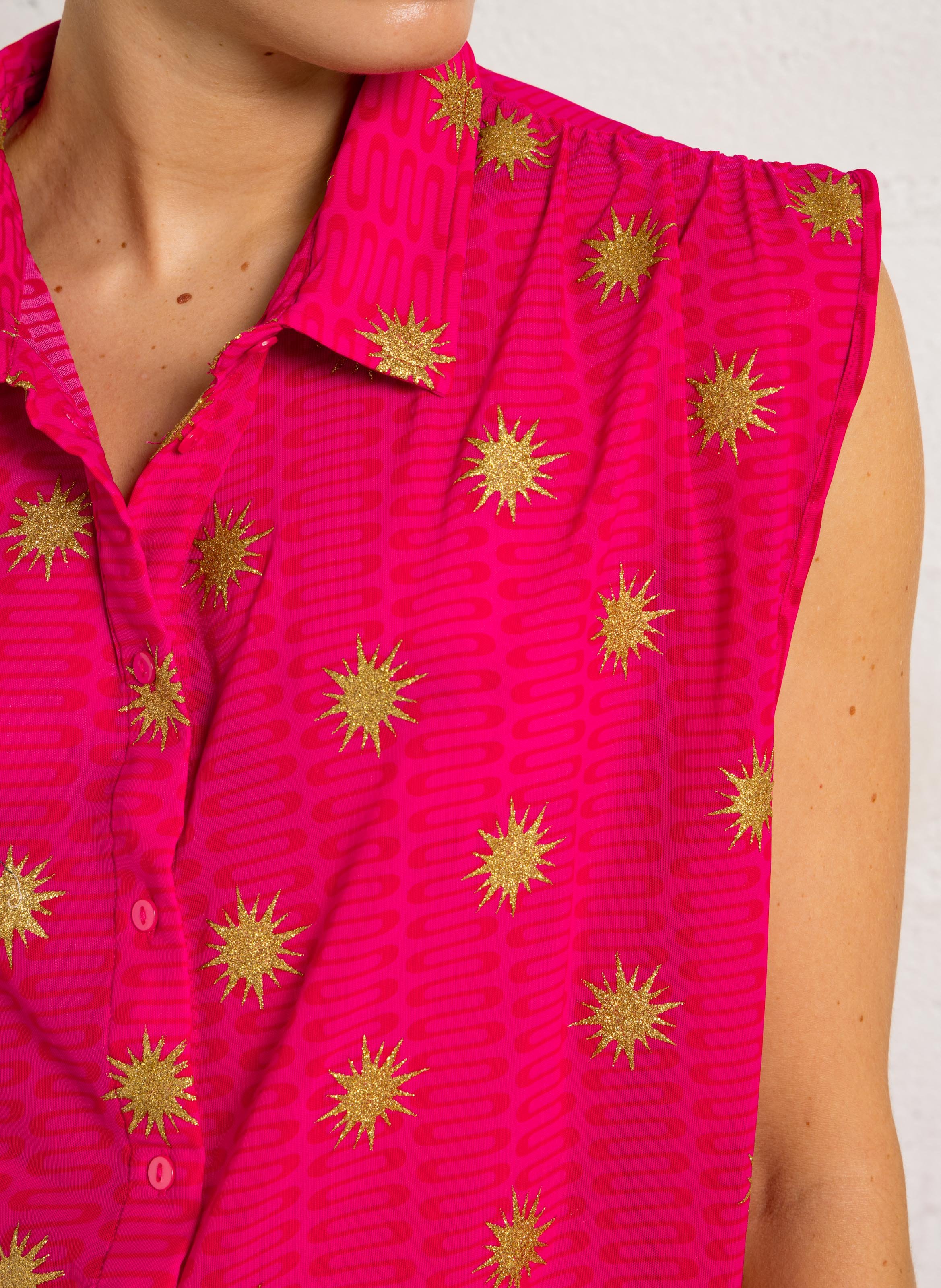 Chemise oversize col classique SUNDRESS Multicolore