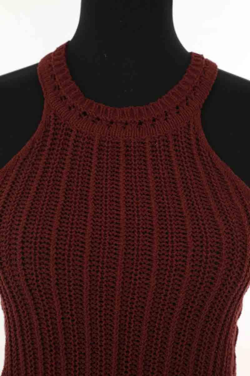 Top sans manche SEZANE - Seconde main Rouge