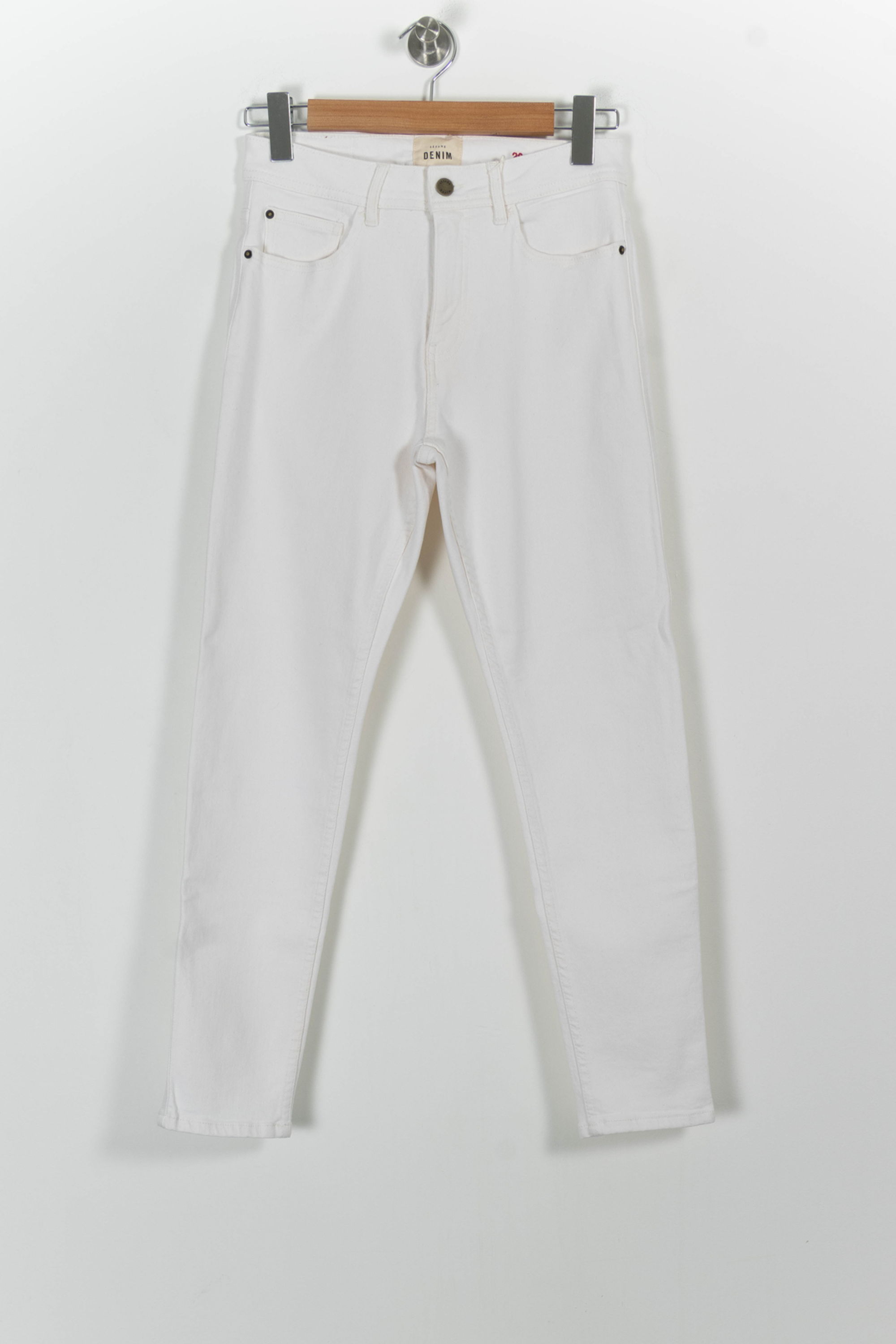 Cropped slim jeans with studs SEZANE - Seconde main Beige