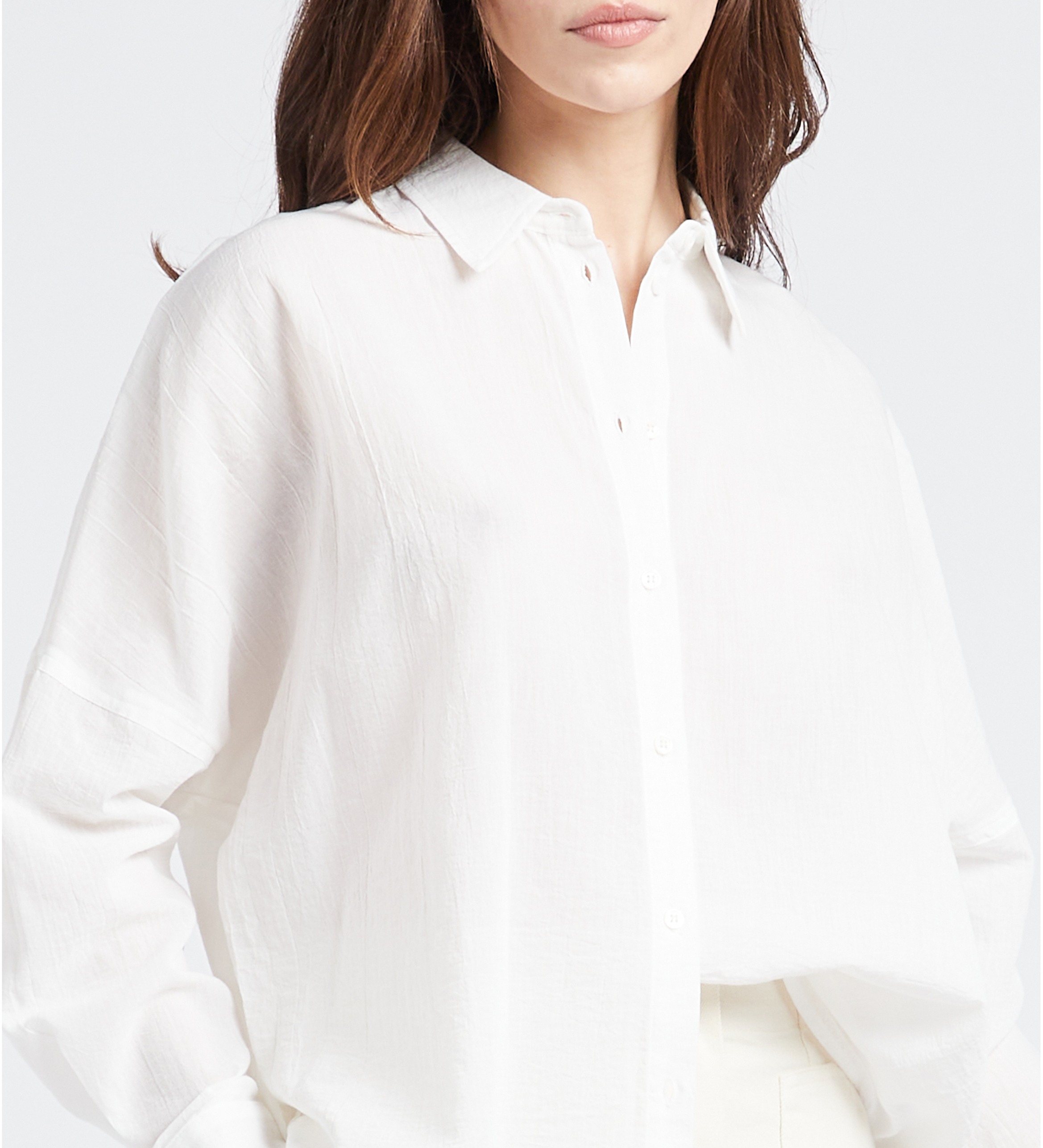 Katoenen overhemd met klassieke kraag COLLECTORS CLUB Beige