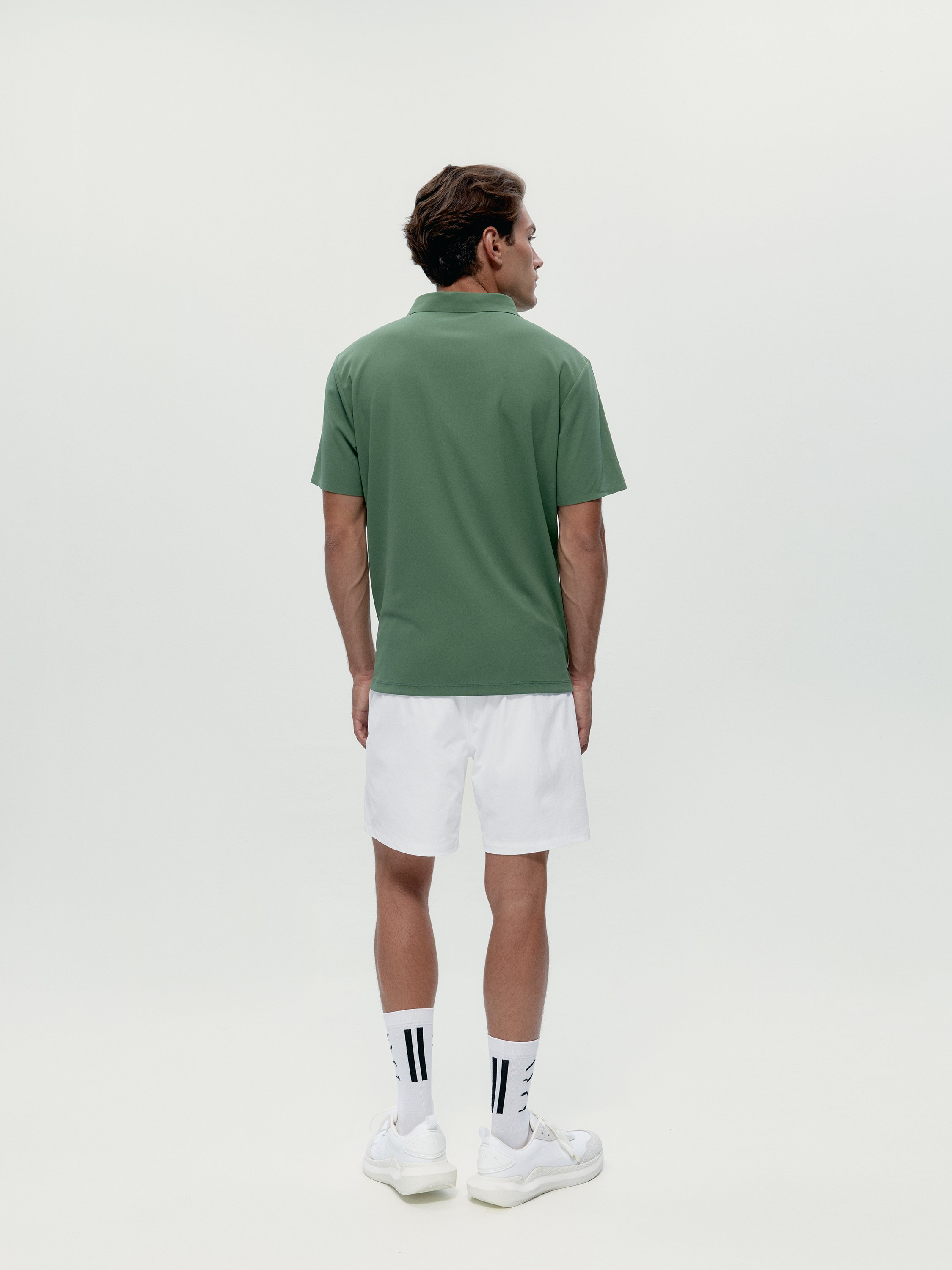 Short-sleeve performance sports polo t-shirt BORN Green
