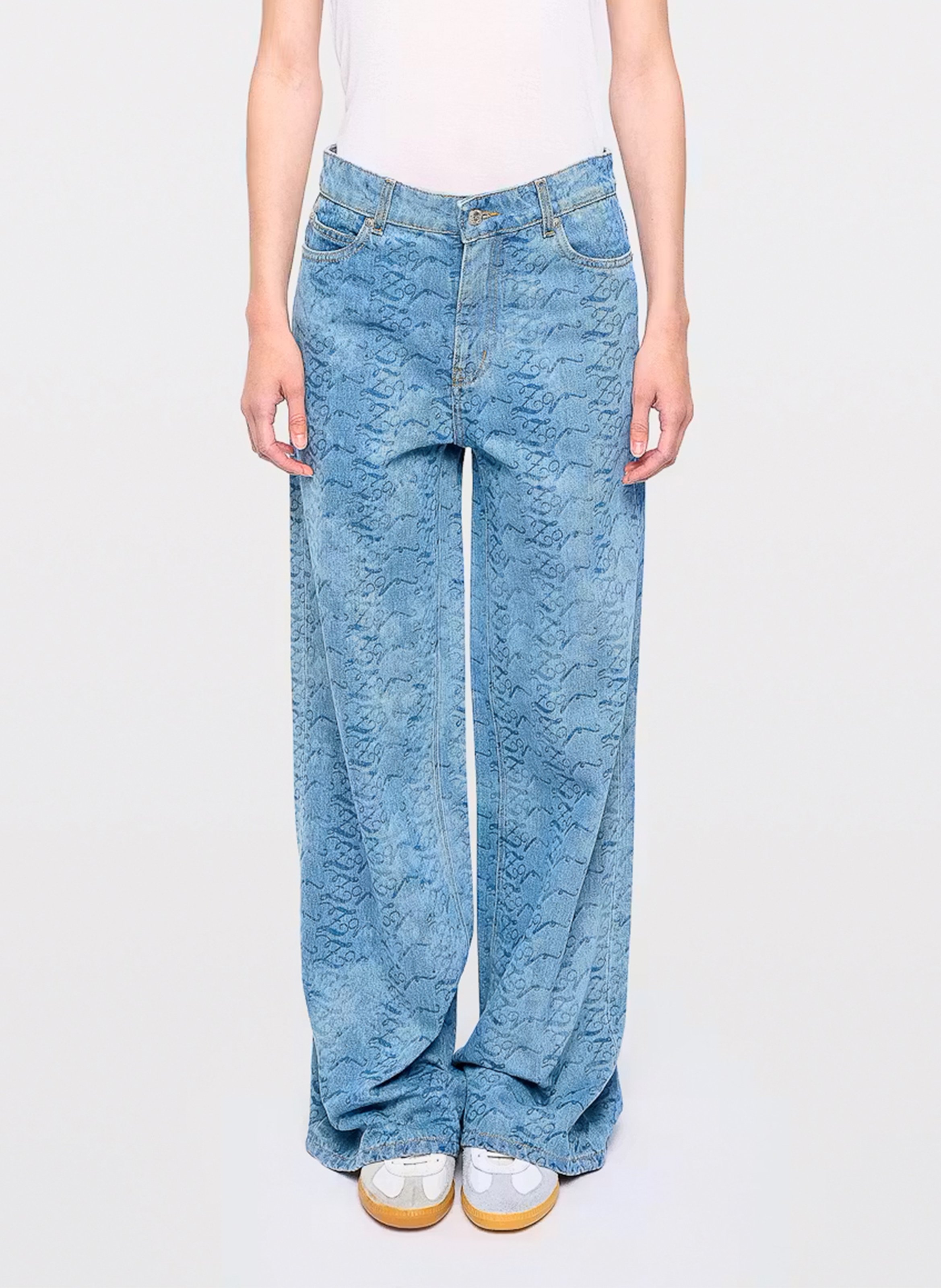 Jean large en coton bio ZADIG&VOLTAIRE Bleu