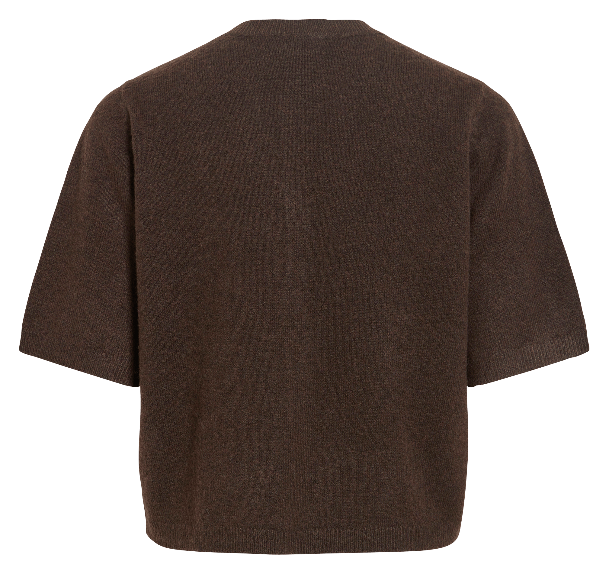 Gilet col rond VILA Marron
