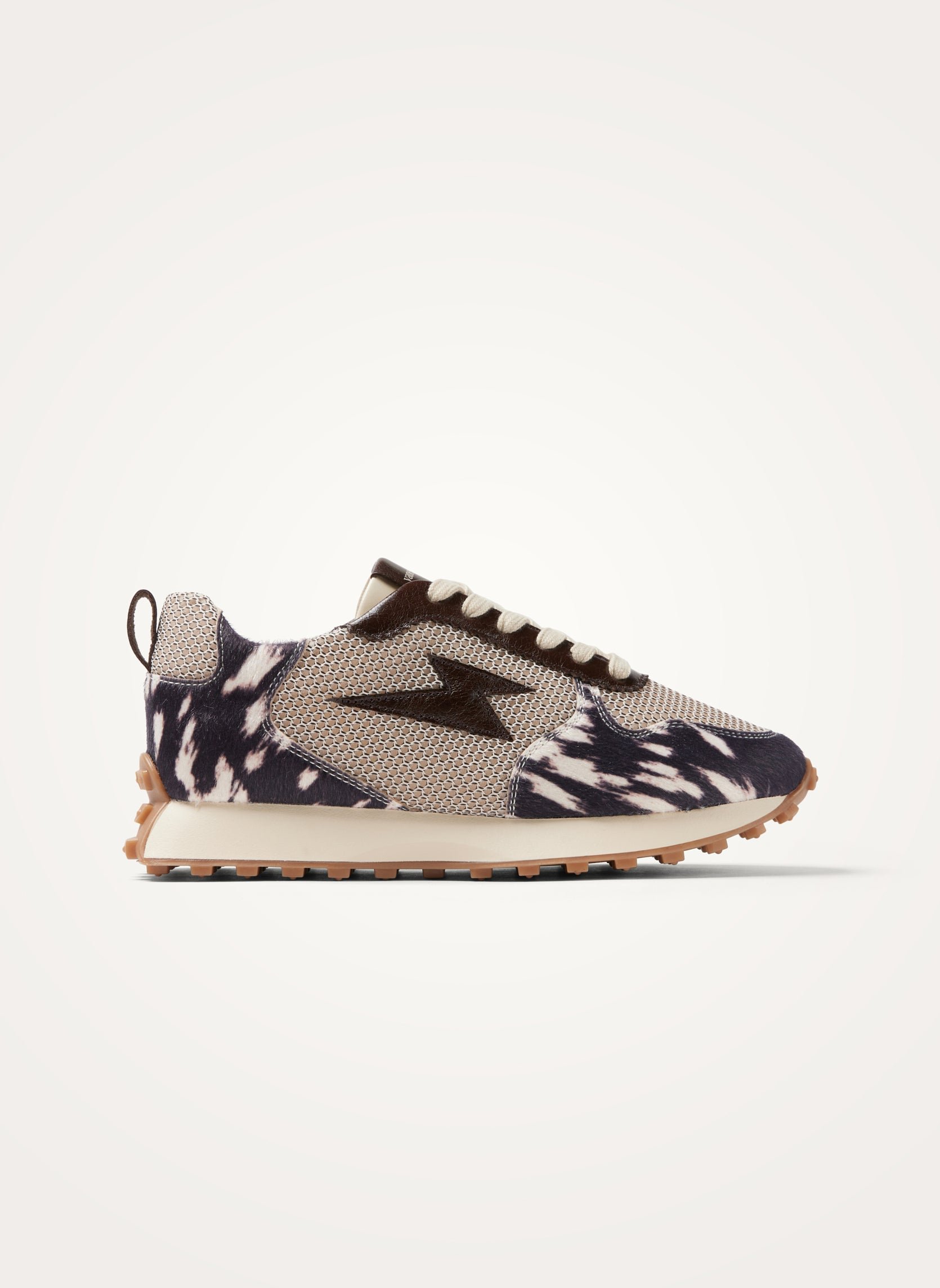 Lightning bolt running sole sneakers VANESSA WU Black