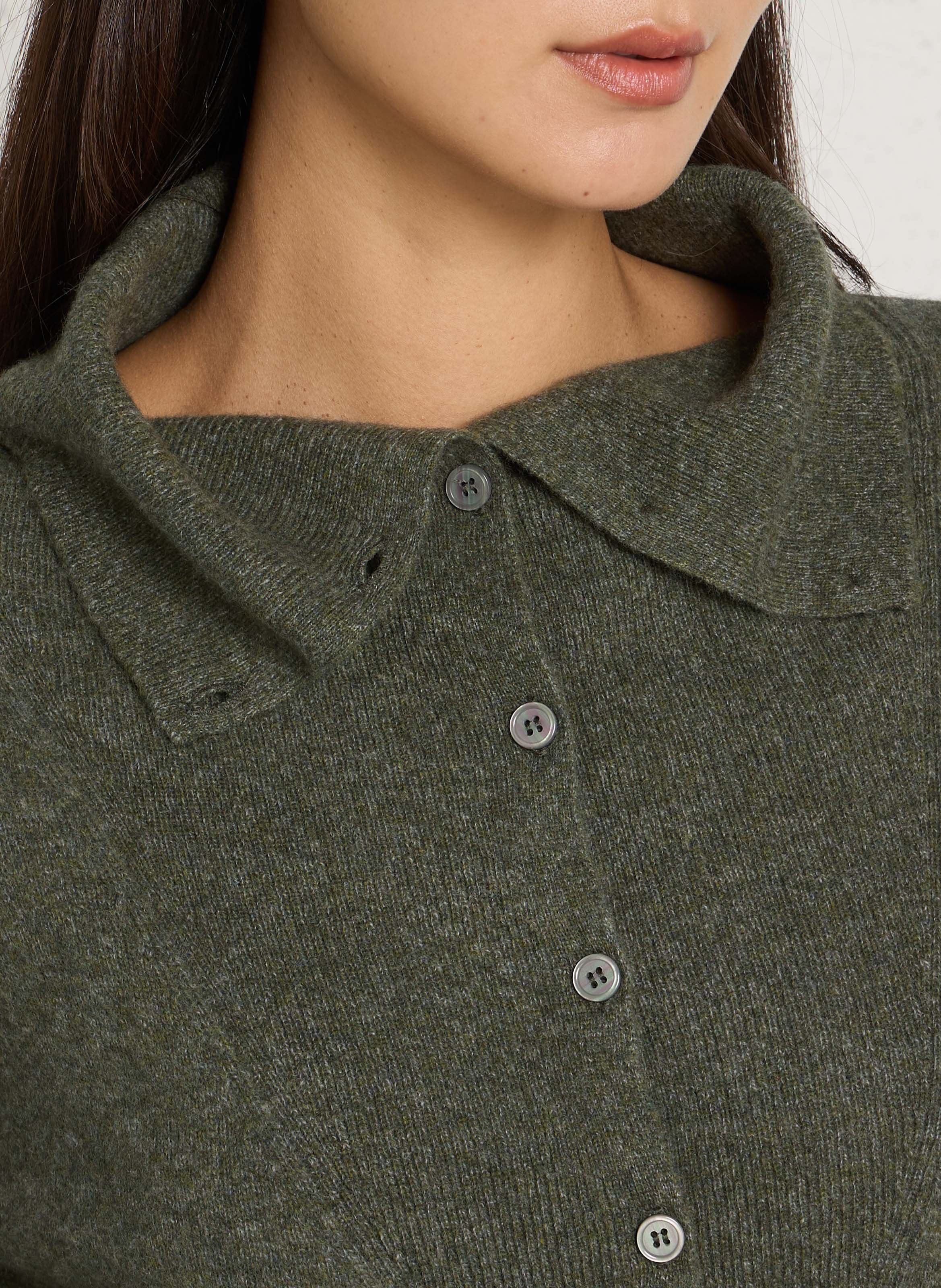 Oversize-Wollpullover MAISON 123 Grun