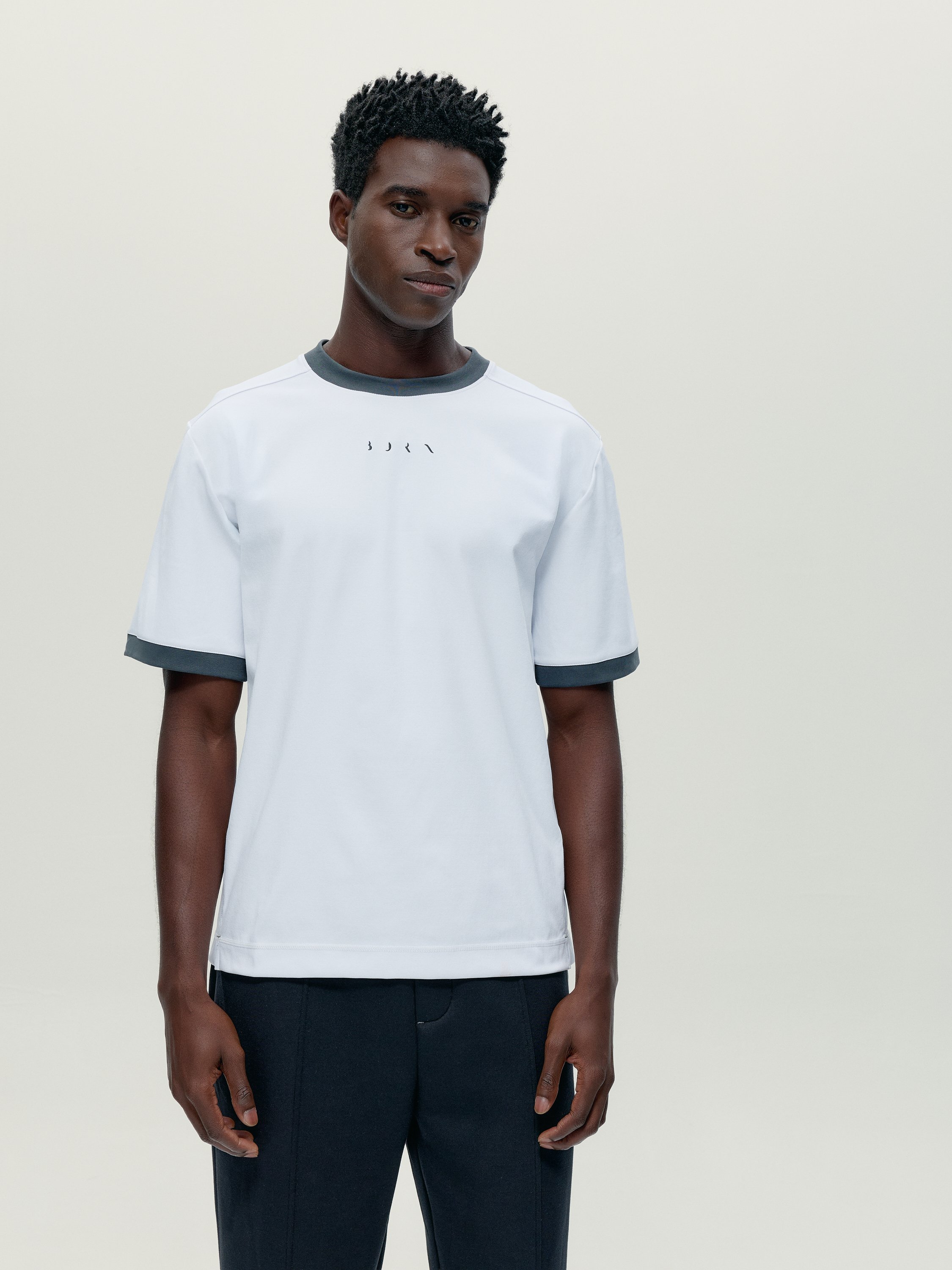 Men's sports T-shirt with short sleeves and oversized fit BORN