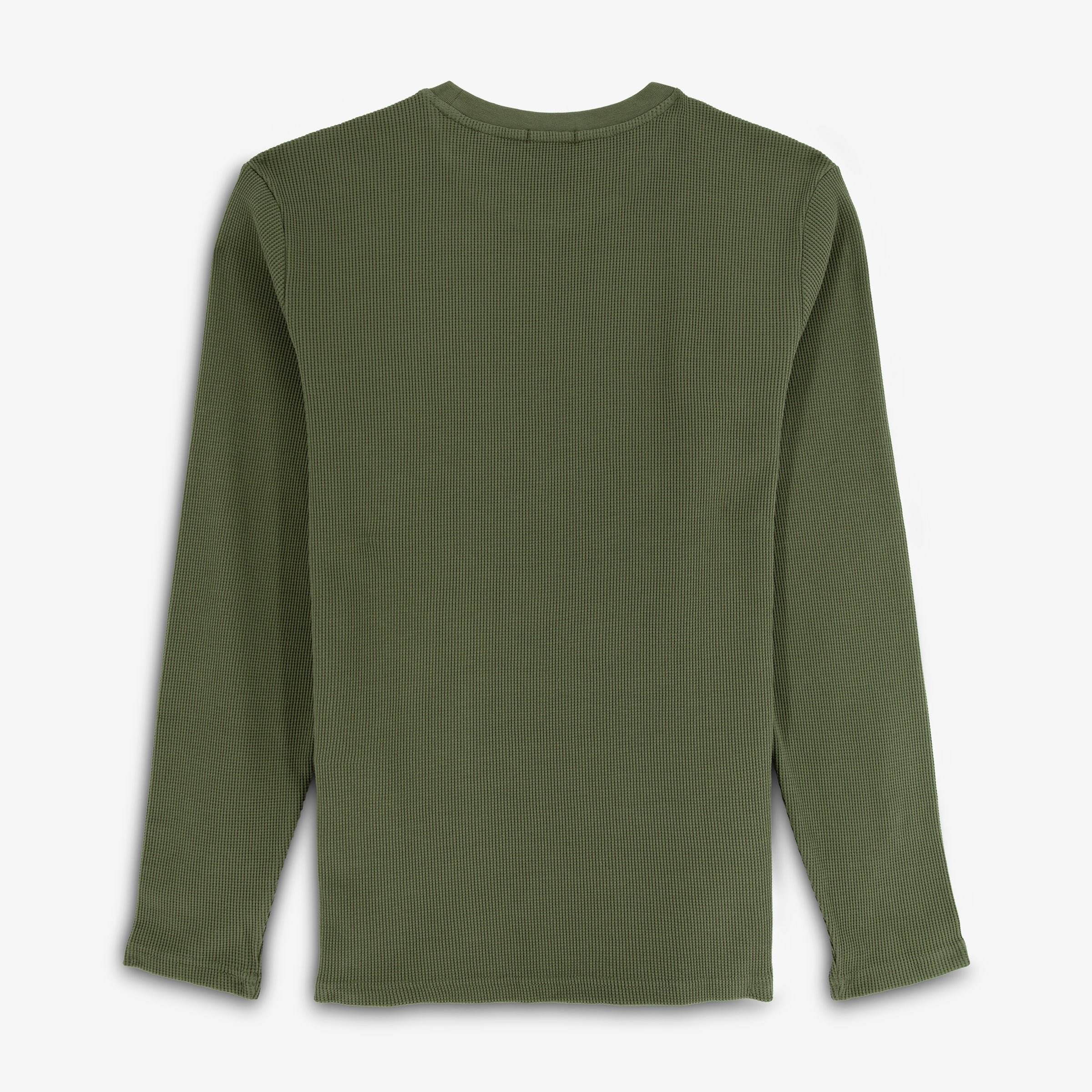 Khaki textured cotton Telo long-sleeved T-shirt SERGE BLANCO Khaki