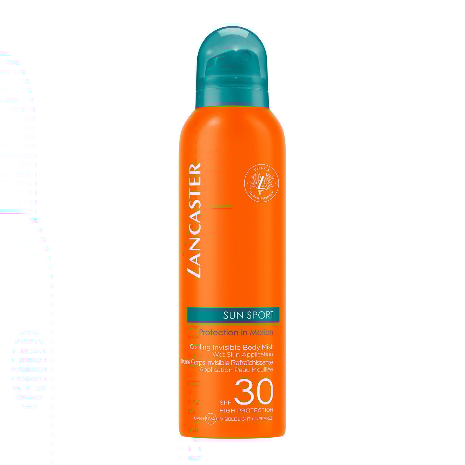 LANCASTER SUN SPORT - Protection In Motion Cooling Invisible Body Mist Wet Skin Application SPF30 200ml LANCASTER No color
