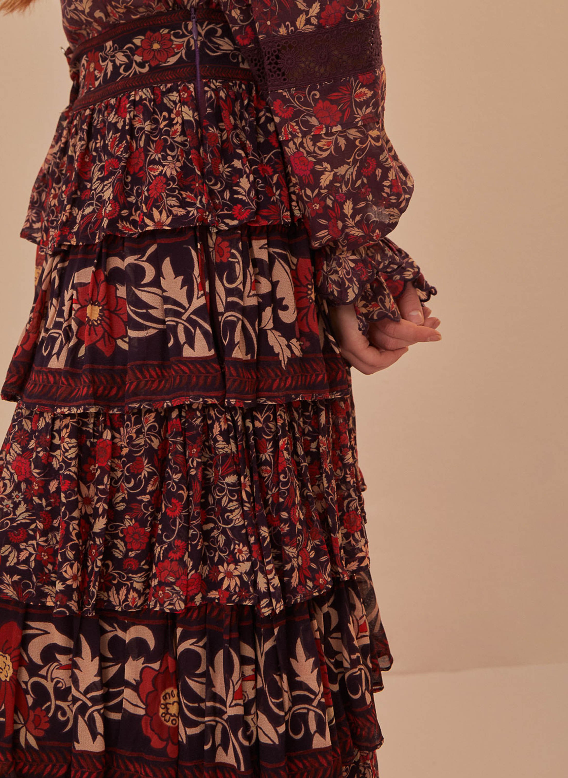 Edonia flounced skirt Multicolored