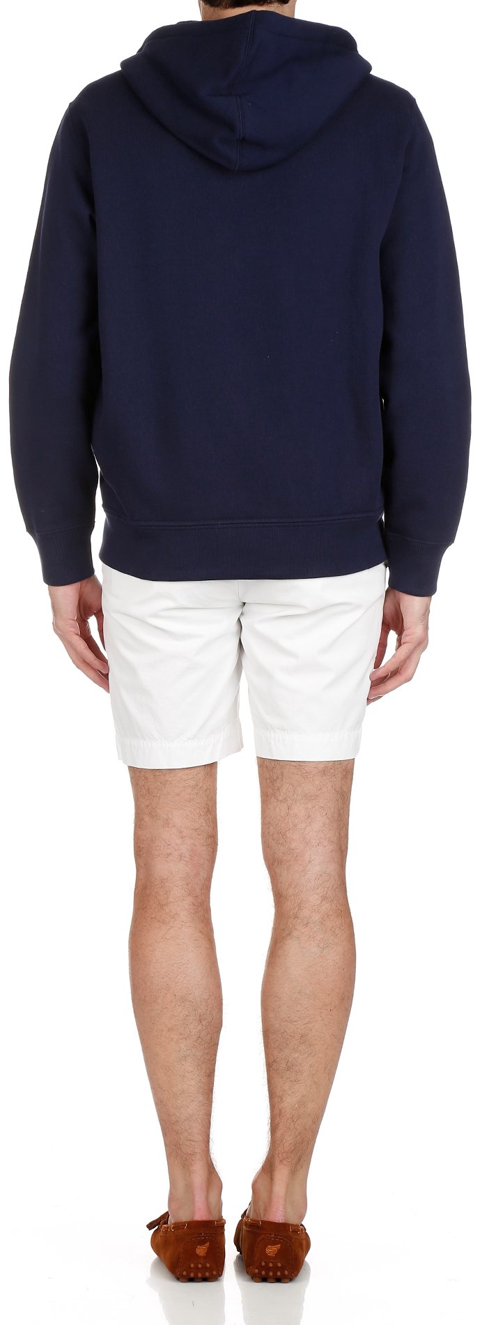 Sweat à capuche regular-fit zippé en coton mélangé avec Pony player POLO RALPH LAUREN Bleu