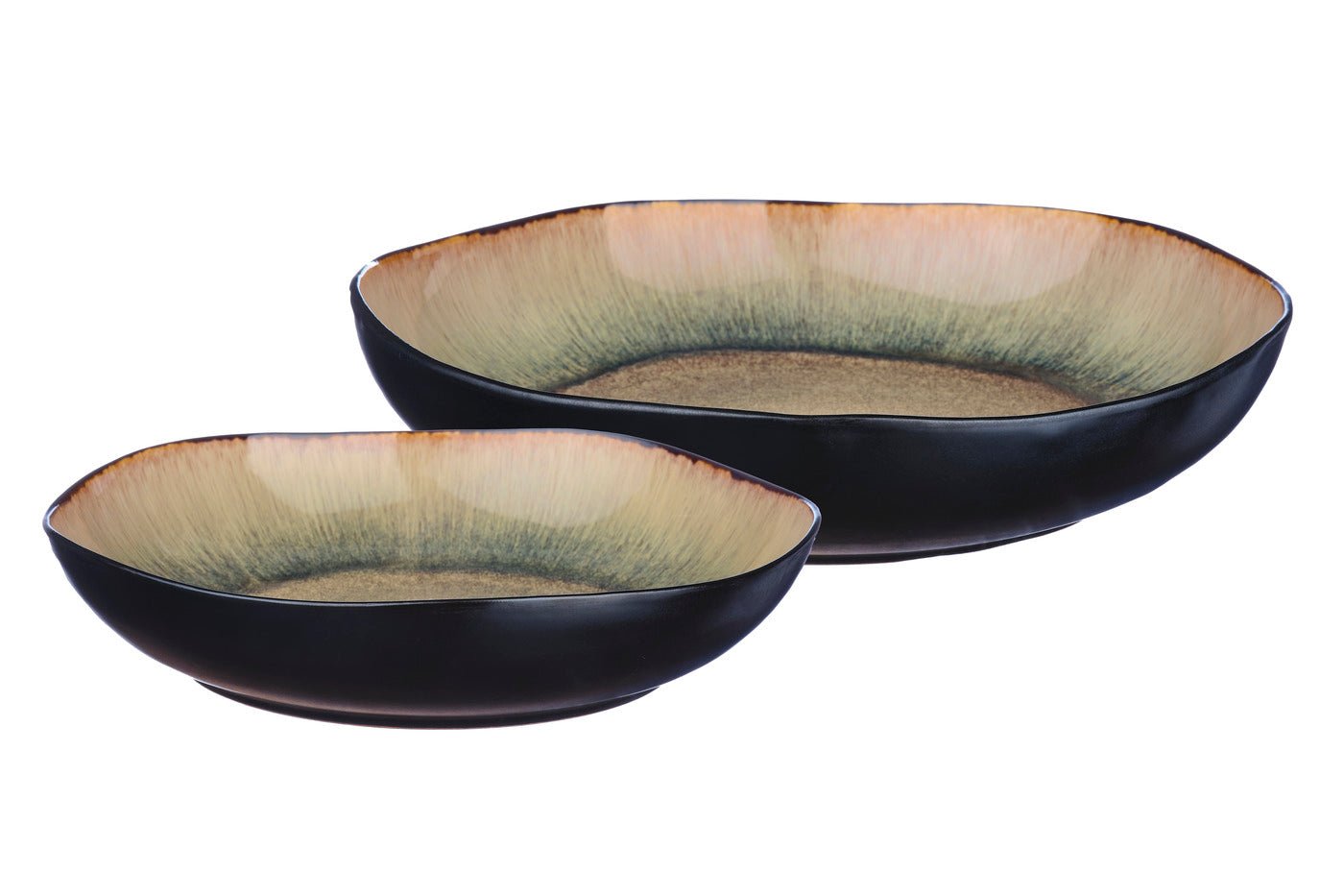 Corbeille à fruits iris ø27,5cm et ø32,5cm - 2 pièces - marron sauvage BJORN Marron