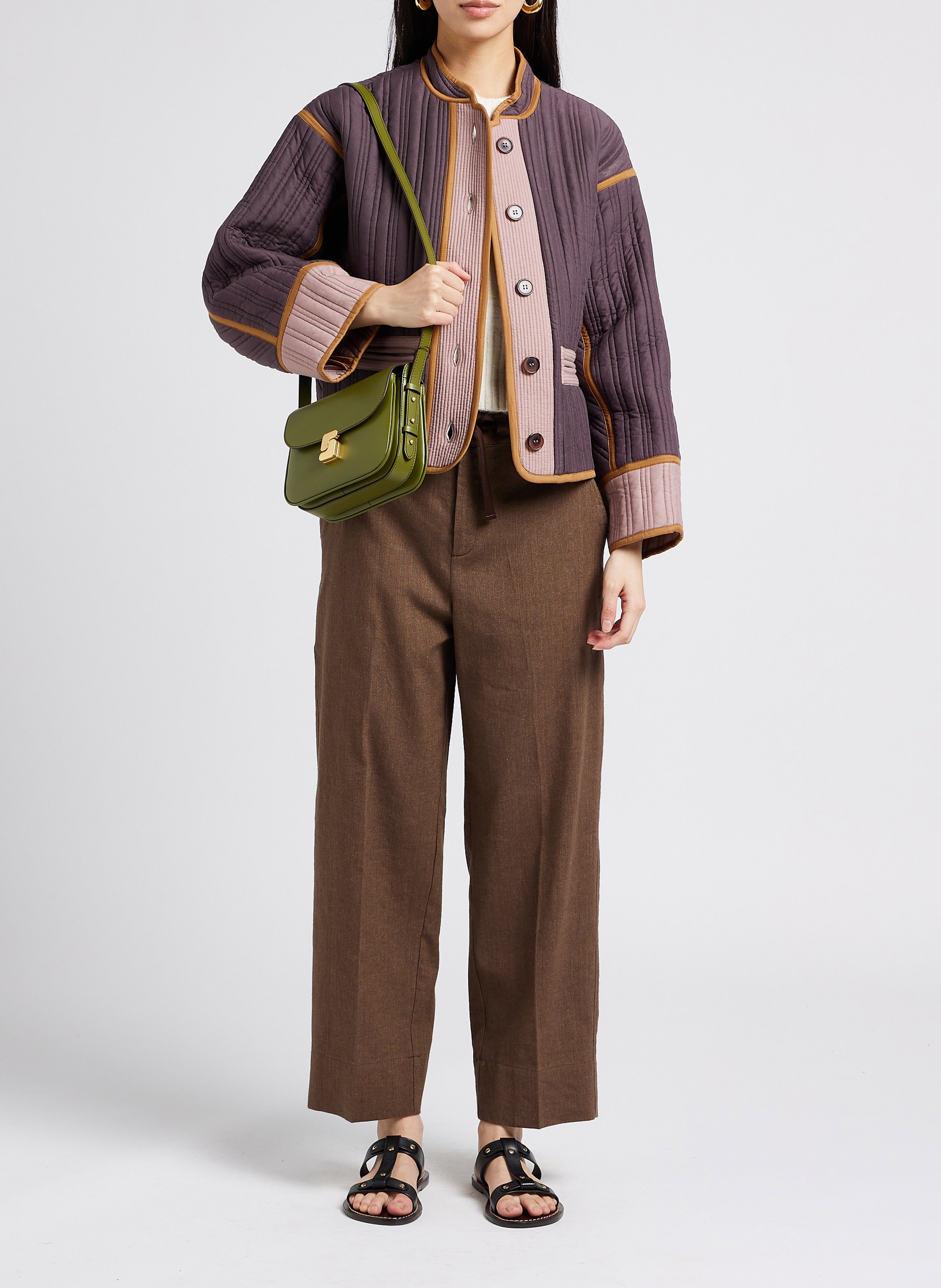 Gilet court boutonné  SOEUR Beige