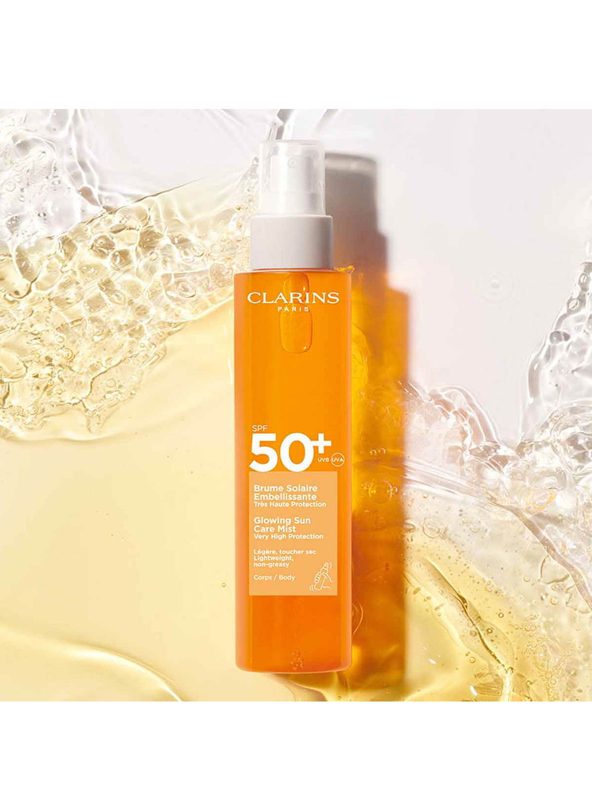 Embellishing Sun Mist
Very High Protection Body SPF50+ CLARINS No color